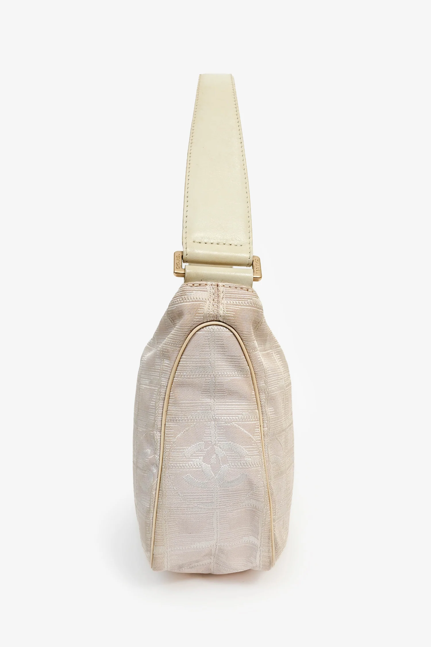 Pre-Loved Chanel™ Pink Nylon Travel Ligne Shoulder Bag