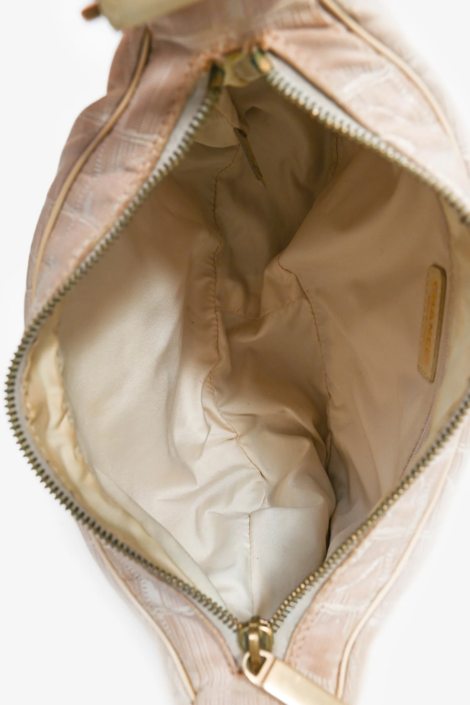 Pre-Loved Chanel™ Pink Nylon Travel Ligne Shoulder Bag