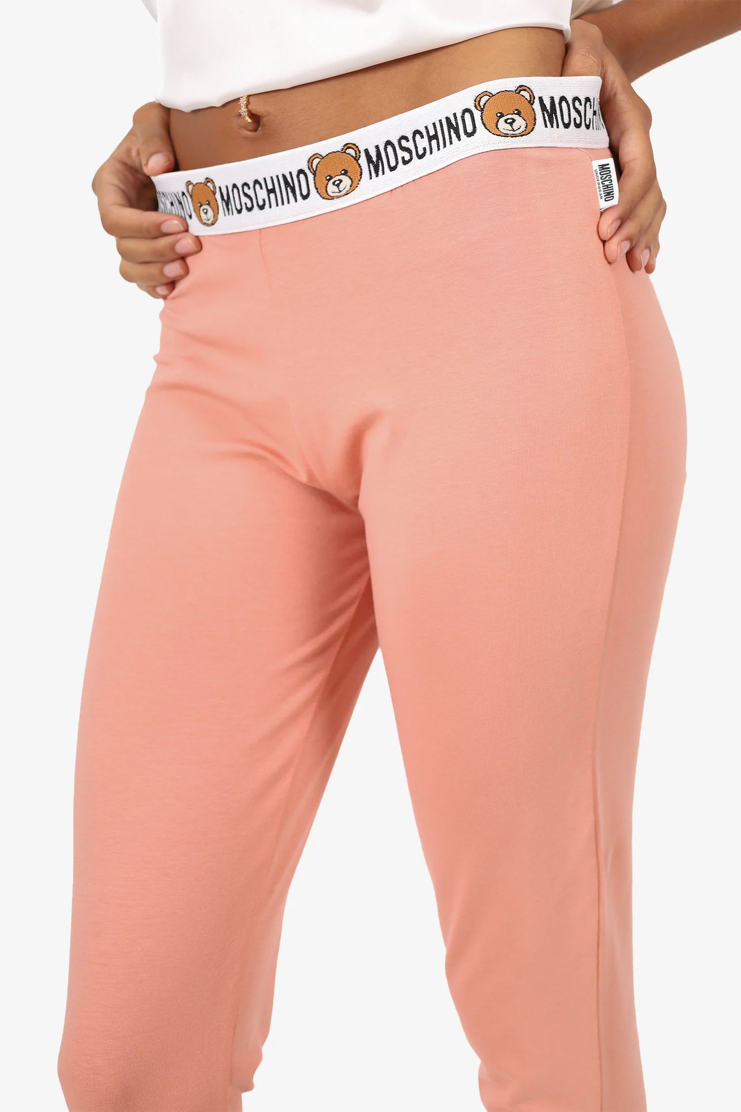 Moschino Pink Teddy Bear Waist Band  Leggings Size XS