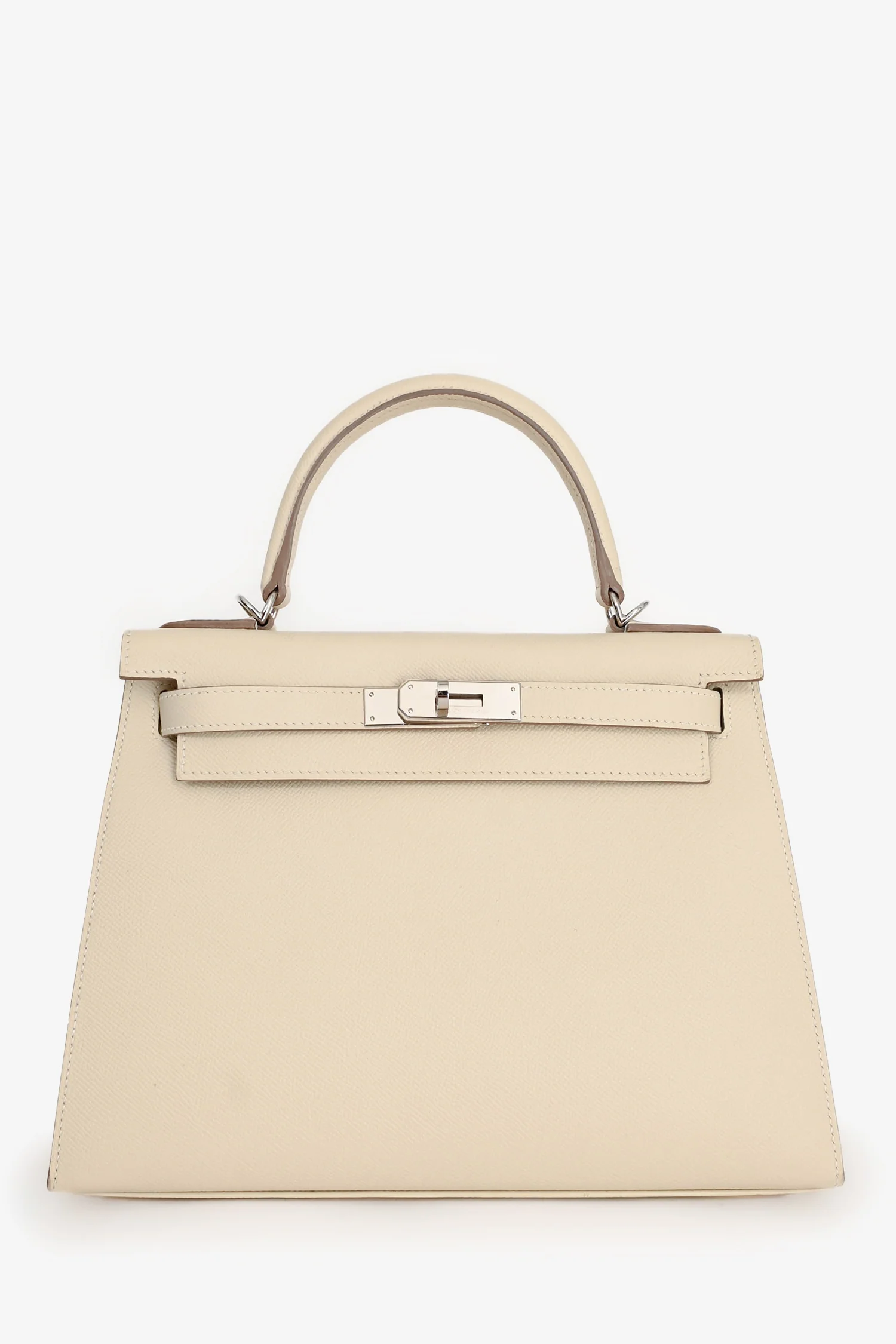 Hermès 2021 Chalk White Epsom Leather Kelly Sellier 28