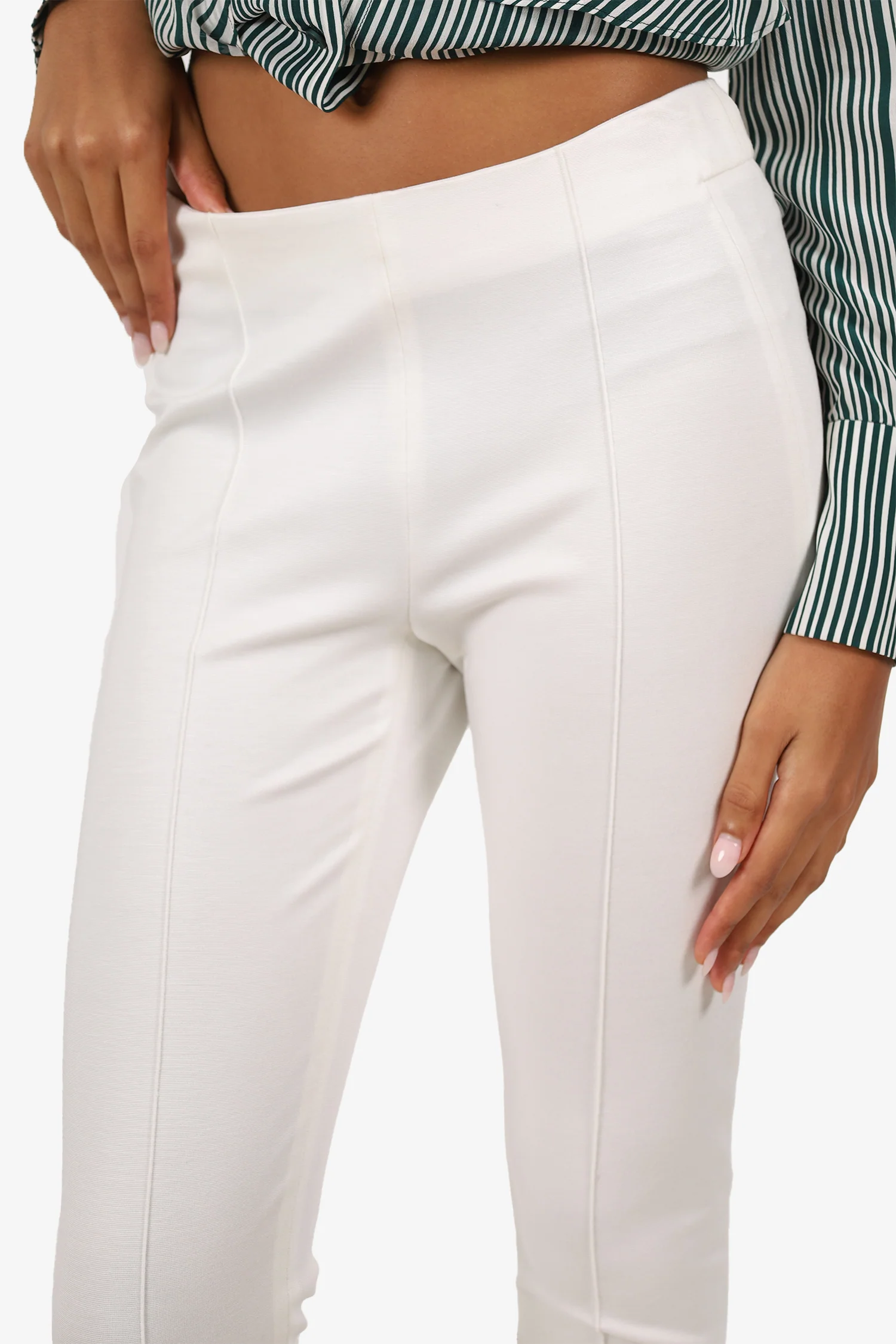 Moschino White Straight Leg Pants Size 6