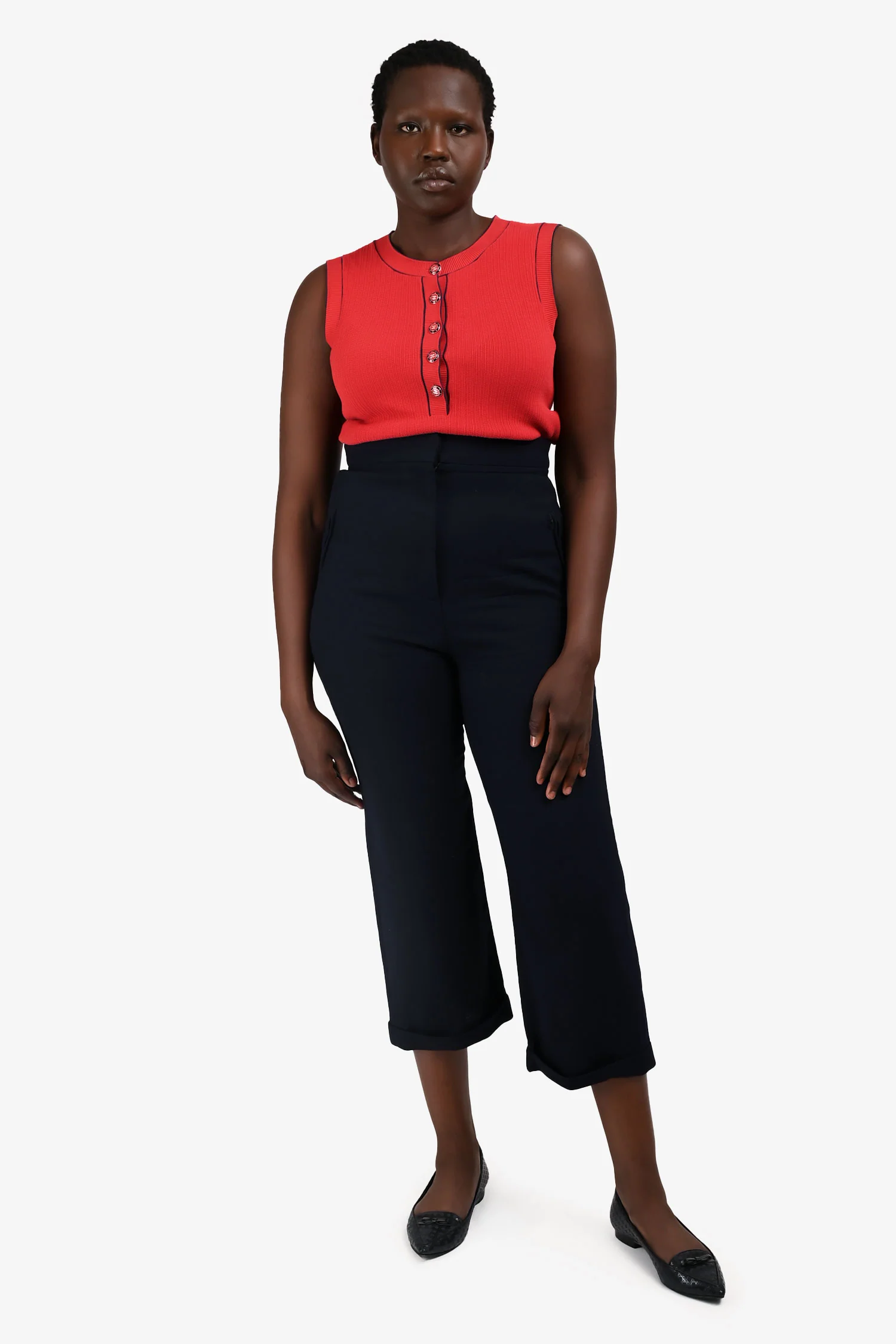 Jacquemus Navy Wool LA Riviera Pants Size 42