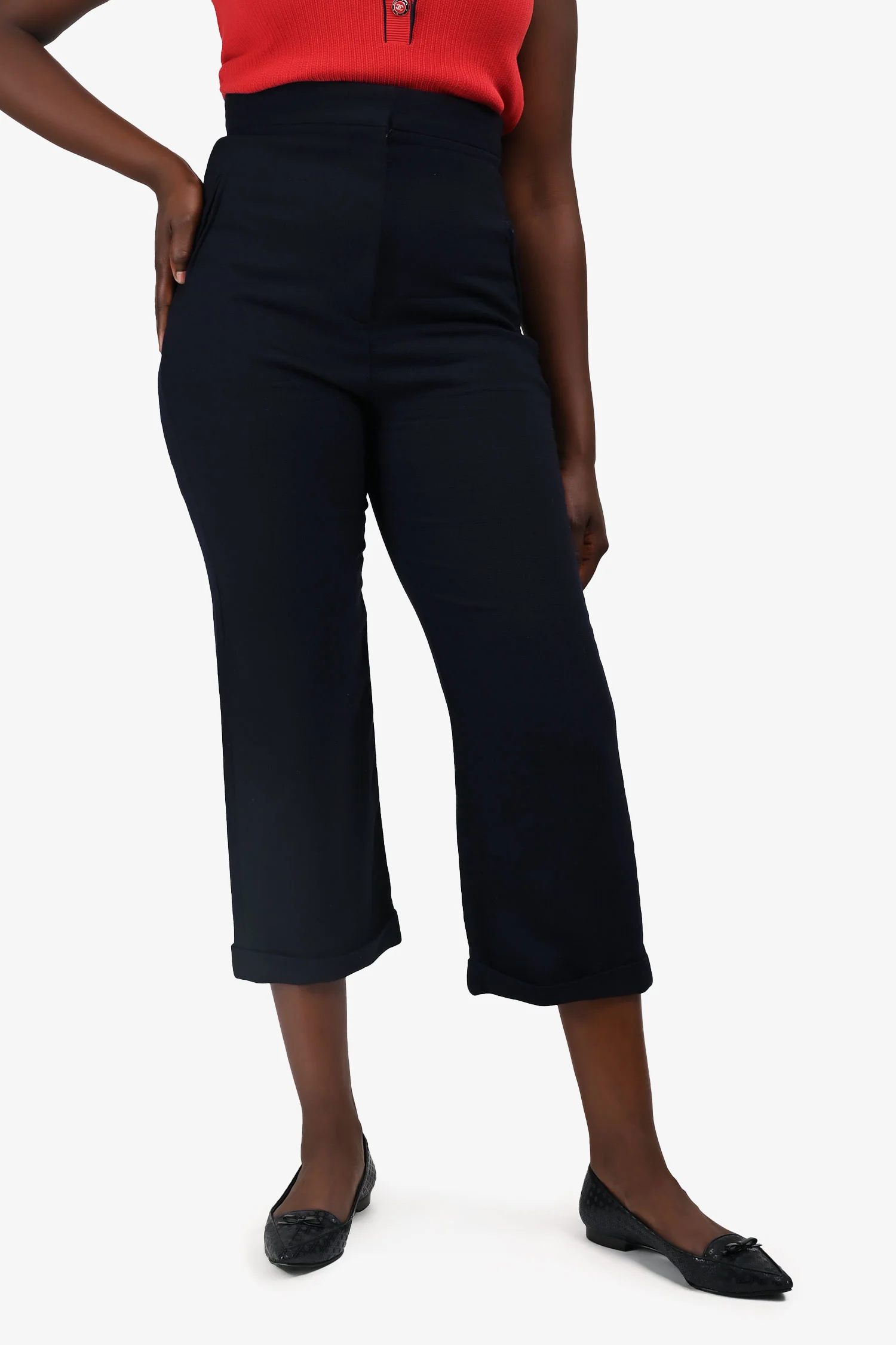 Jacquemus Navy Wool LA Riviera Pants Size 42