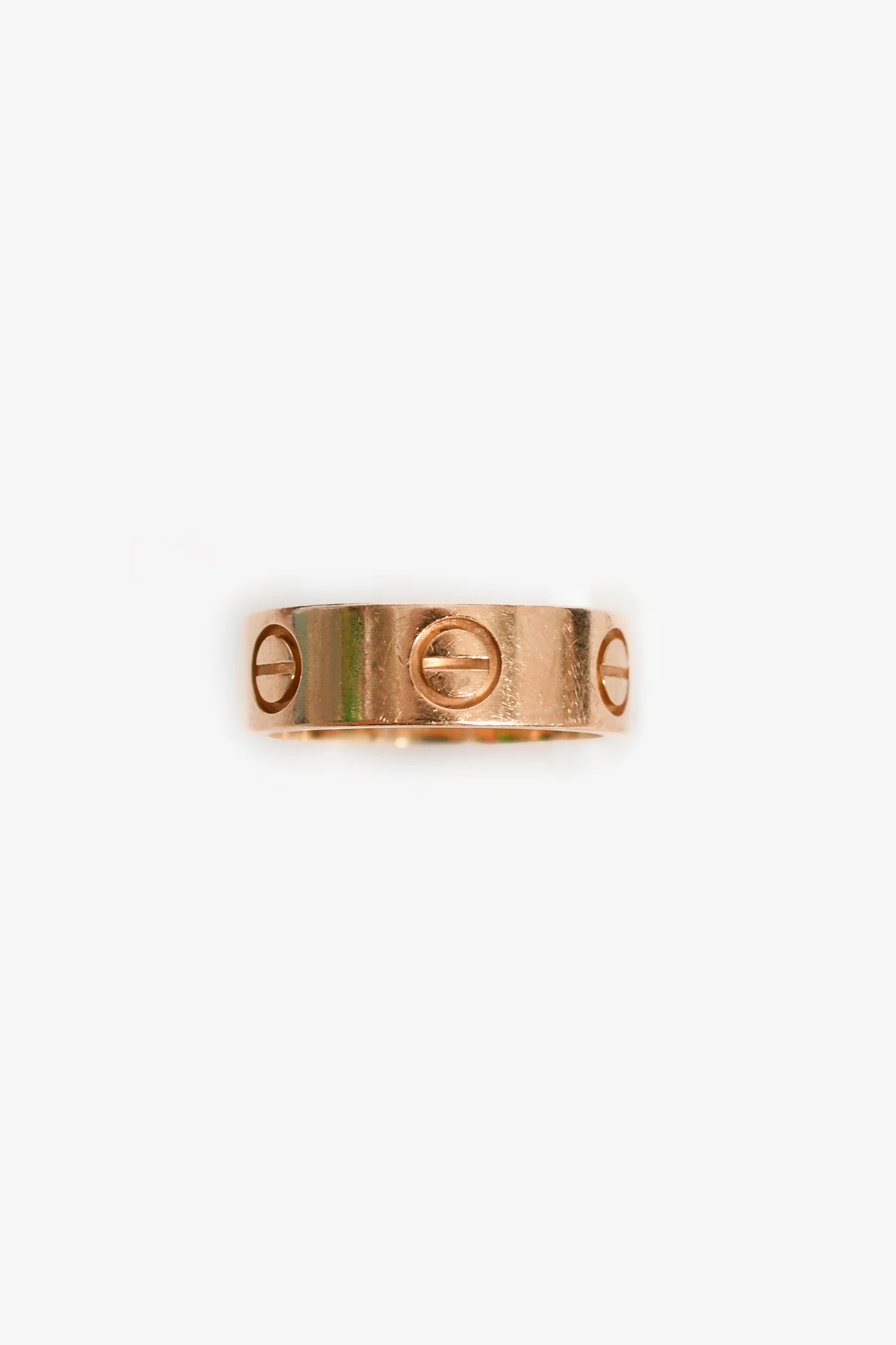 Cartier 18K Rose Gold Love Classic Model Ring Size 48