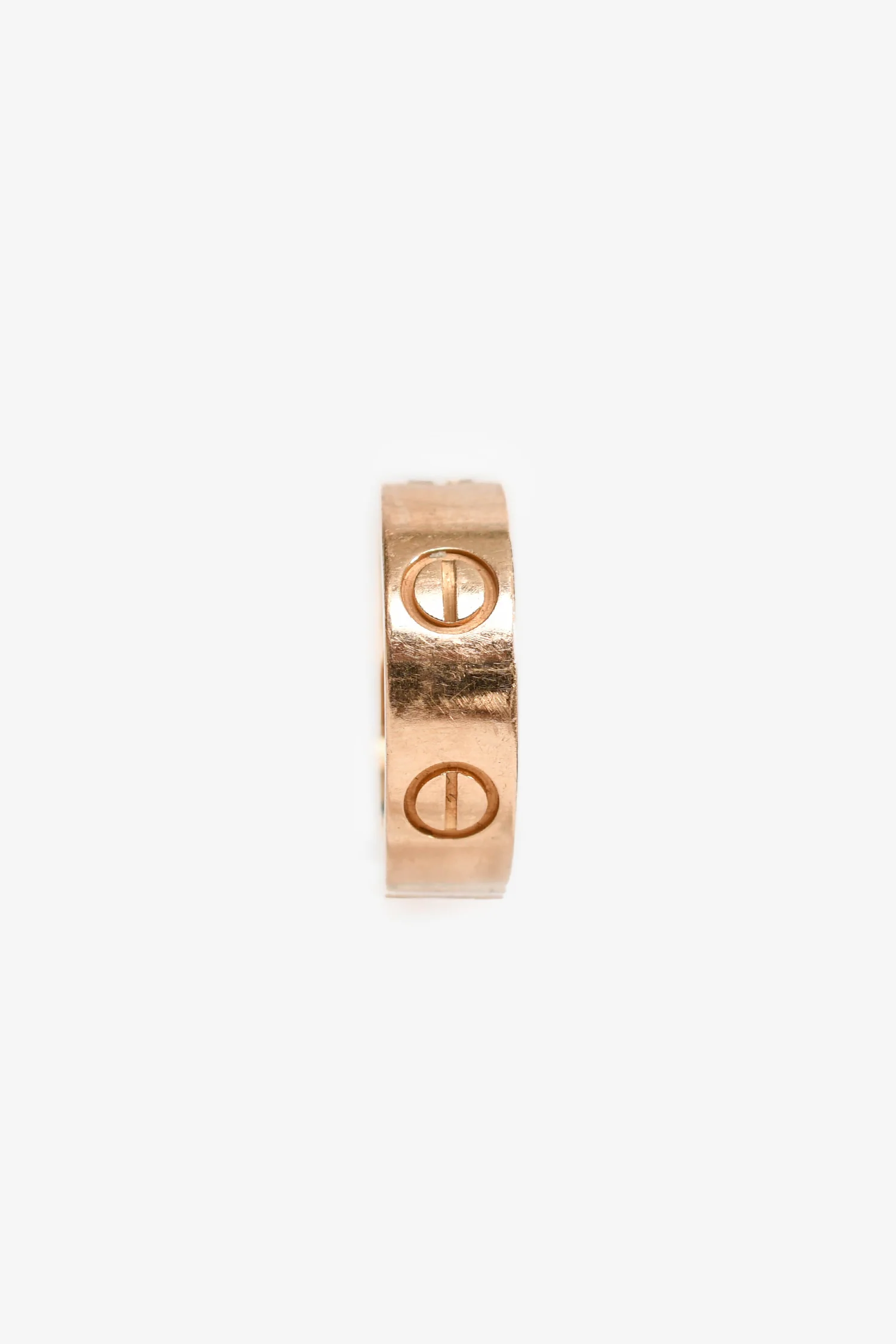 Cartier 18K Rose Gold Love Classic Model Ring Size 48