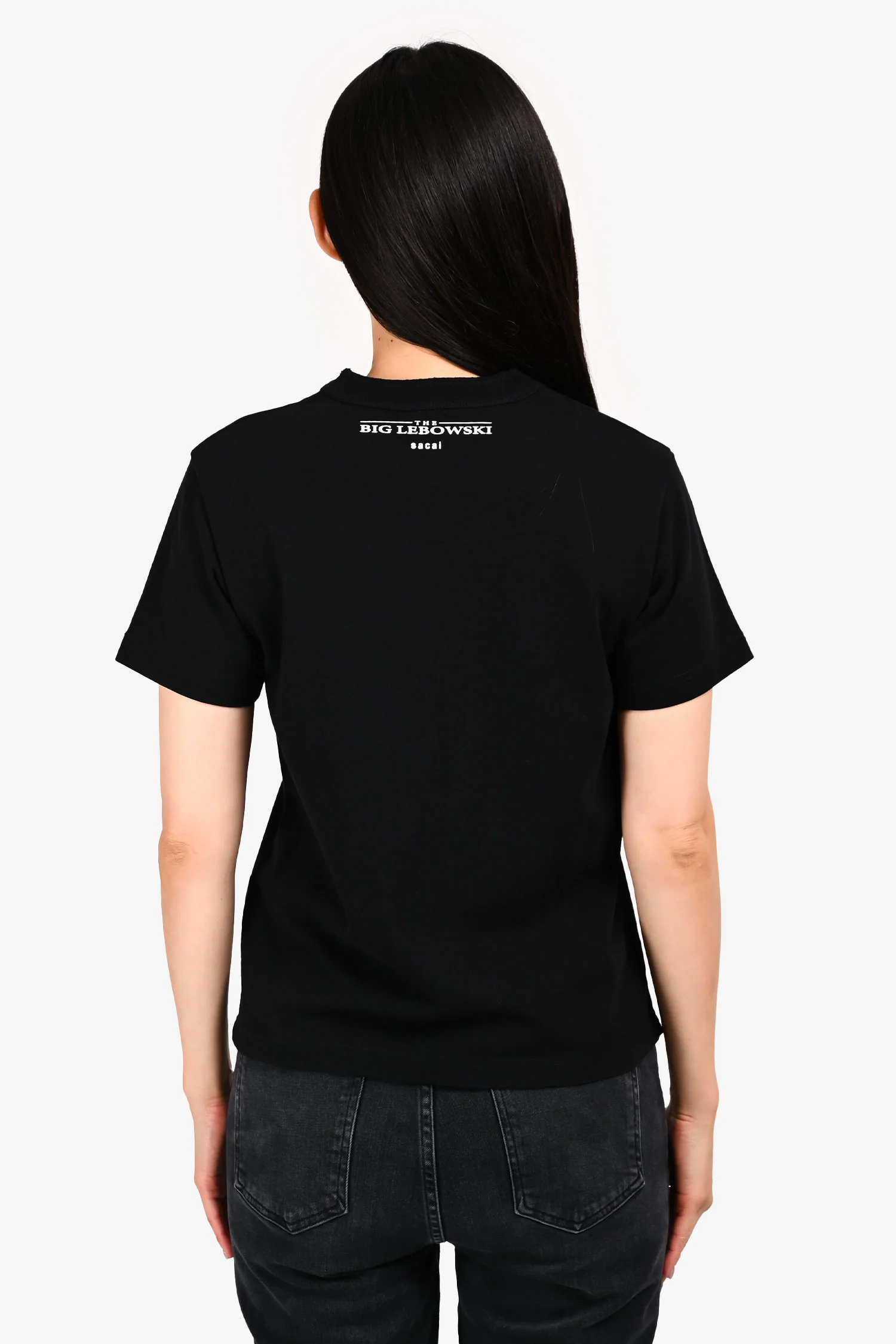Sacai x The Big Lebowski Black Cotton T-Shirt Size 1