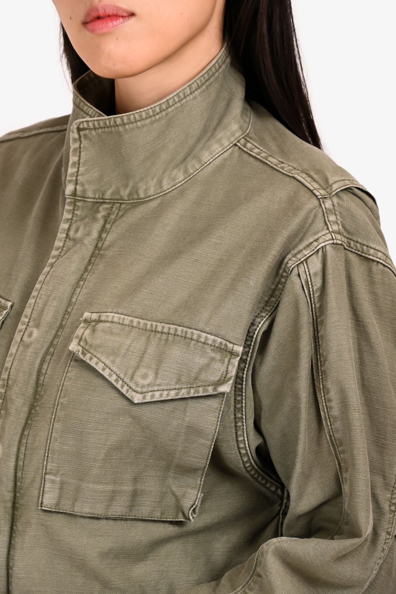 Frame Green Military Style Jacket Size S