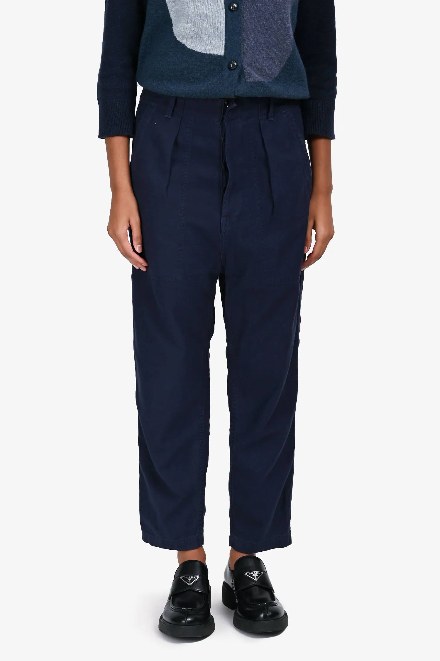 Citizens of Humanity Navy Cotton Cargo Pants Size 26