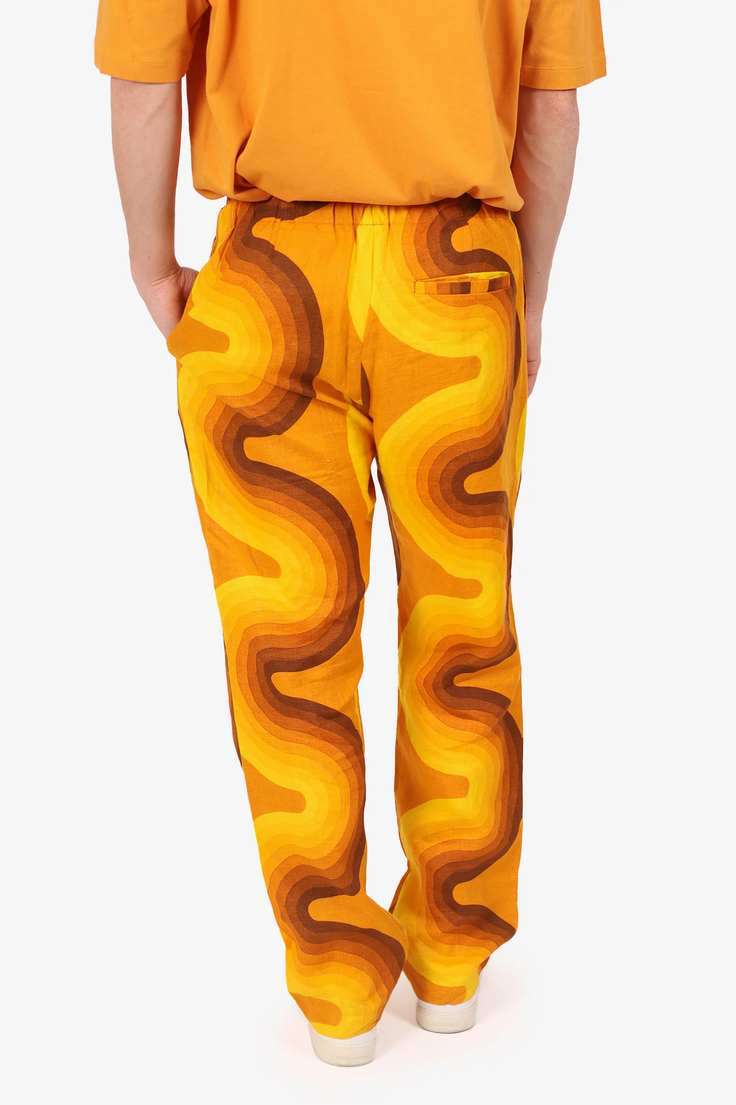Dries Van Noten Yellow Verner Panton Edition Piene Tris Trousers Size 48 Mens