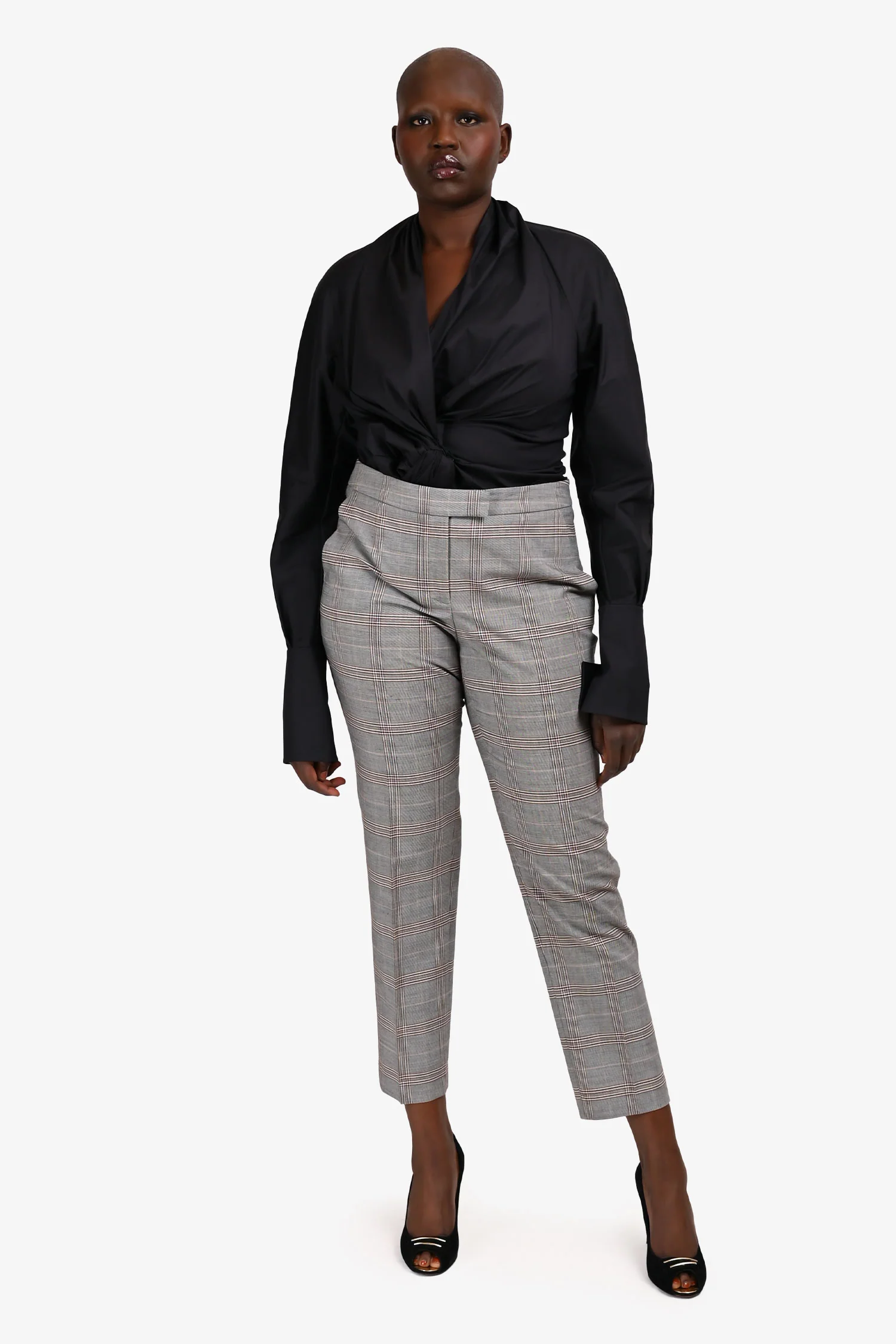 Judith & Charles Black/Grey Tweed Pants Size 10