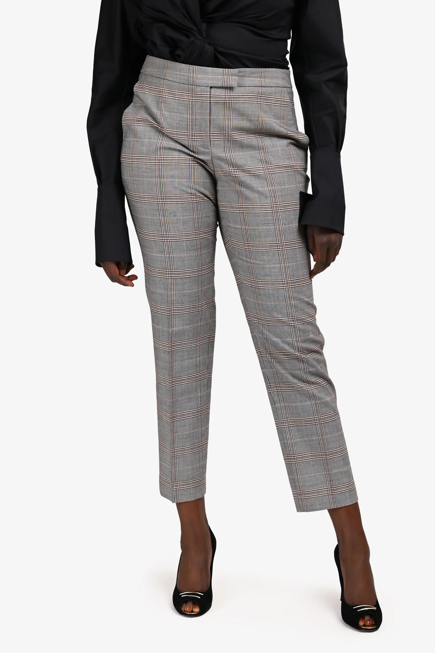 Judith & Charles Black/Grey Tweed Pants Size 10