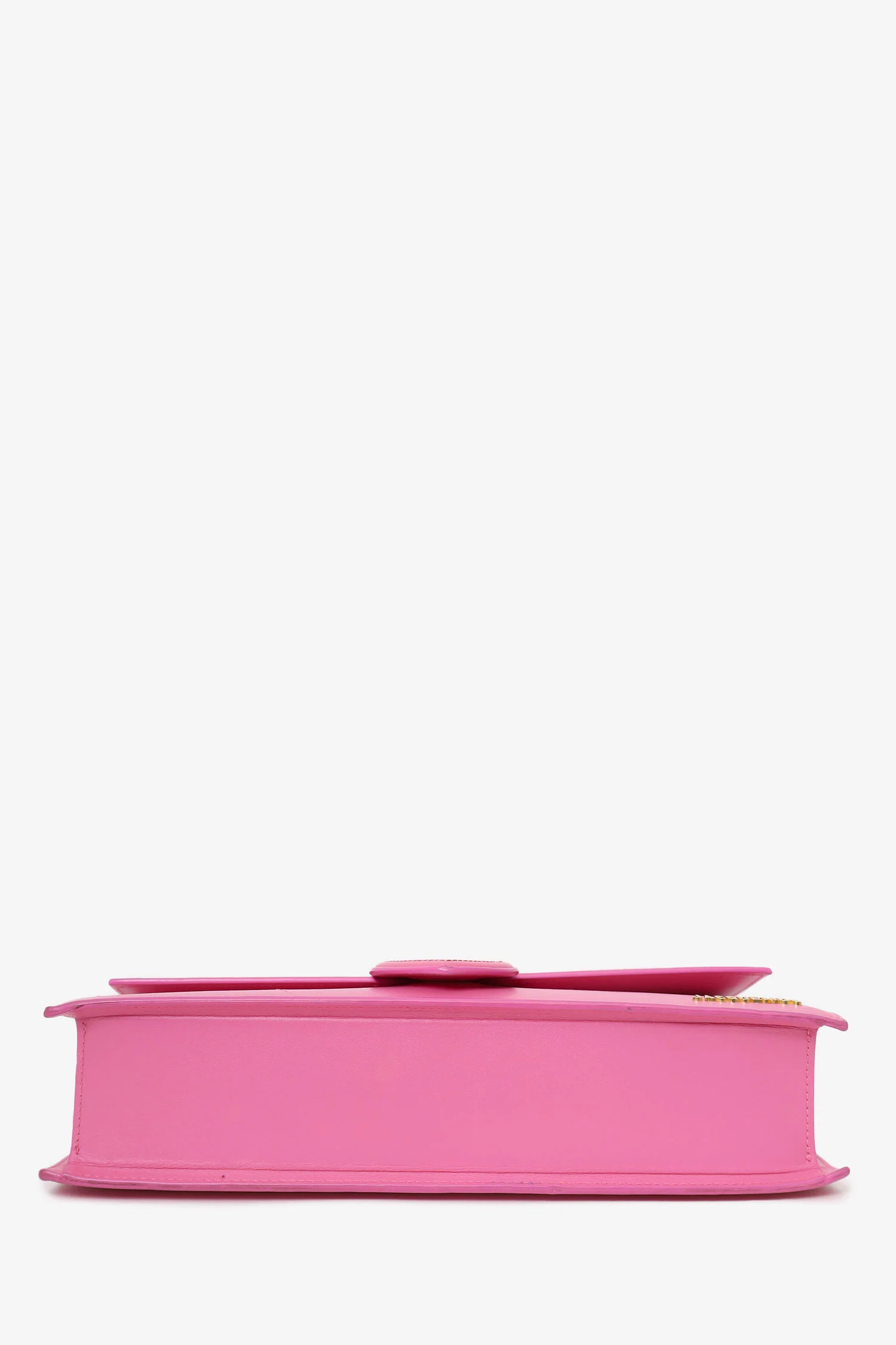 Jacquemus Pink Leather Le Bambino Grande Top Handle With Strap