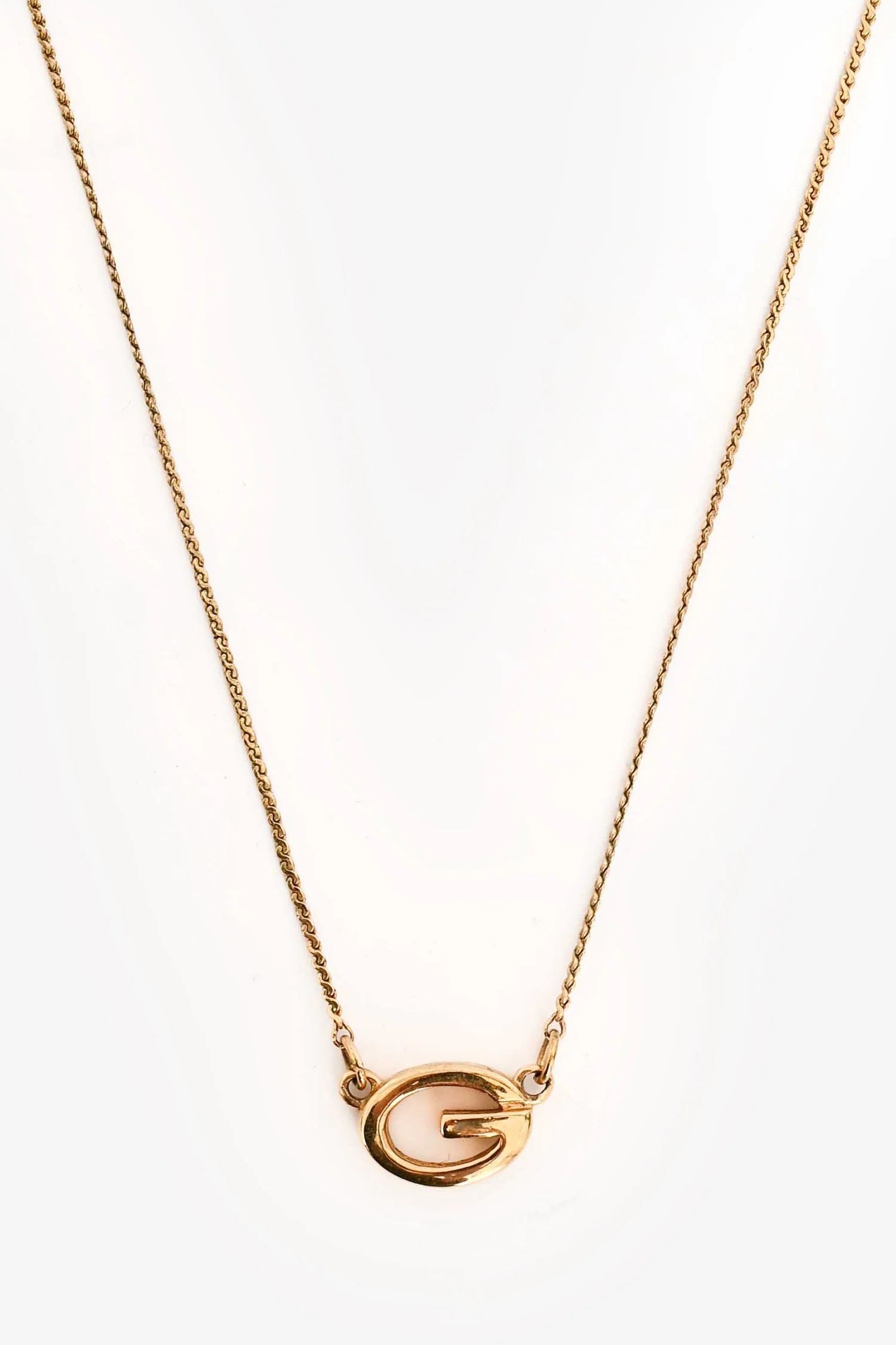 Givenchy Vintage Gold Tone Metal Necklace