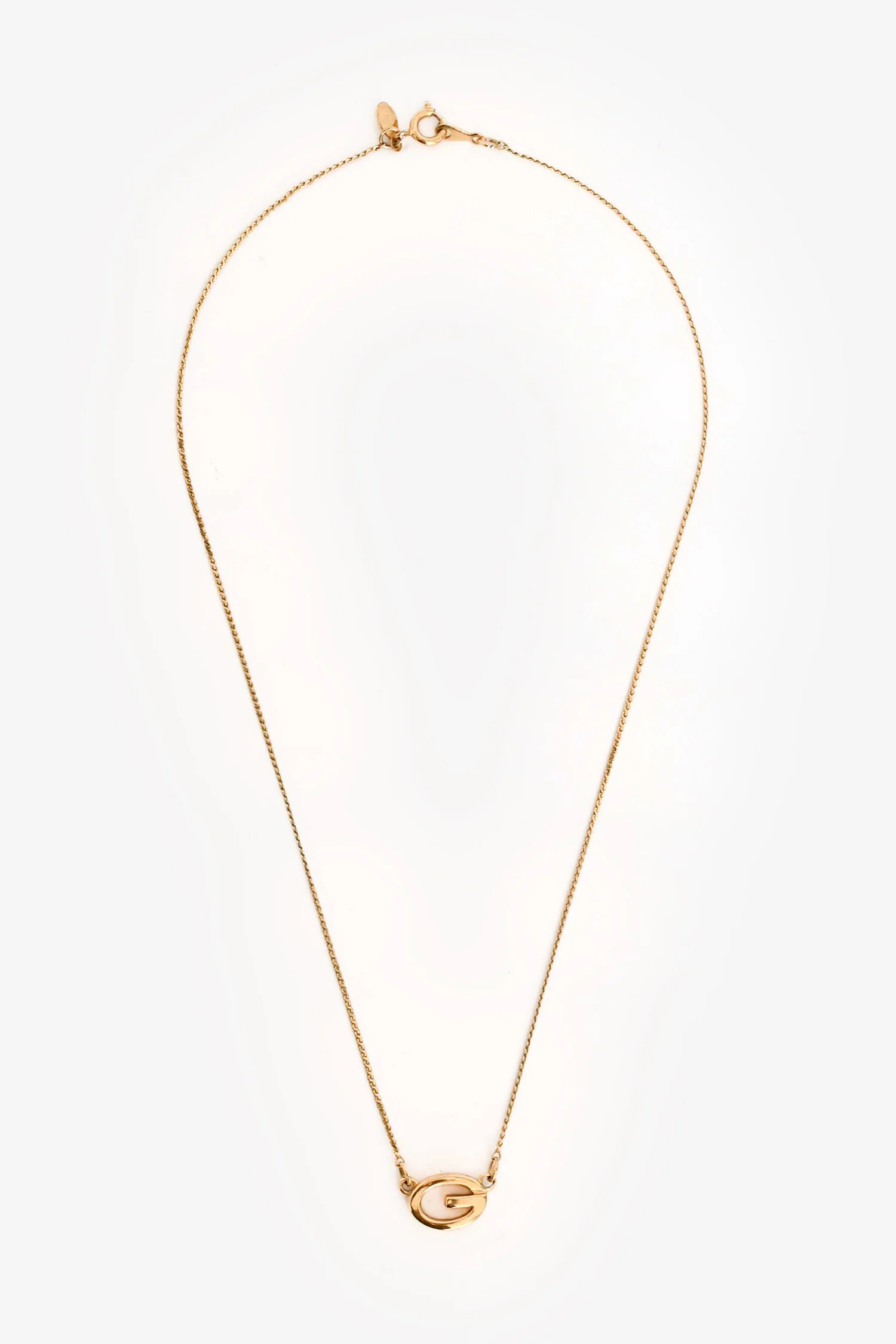 Givenchy Vintage Gold Tone Metal Necklace