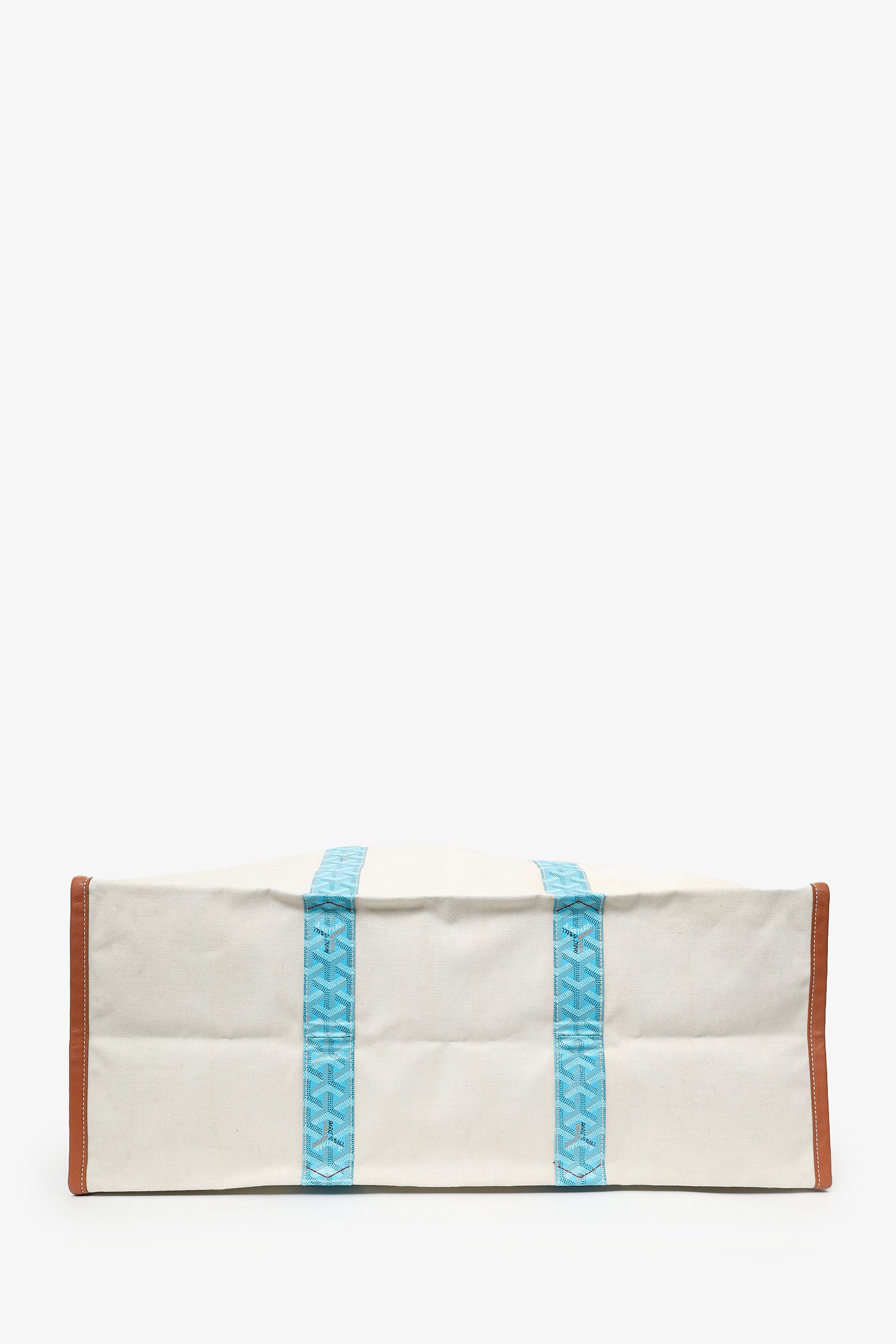 Goyard Blue/Brown Goyardine Mediterranee Saint Tropez Reversible Tote