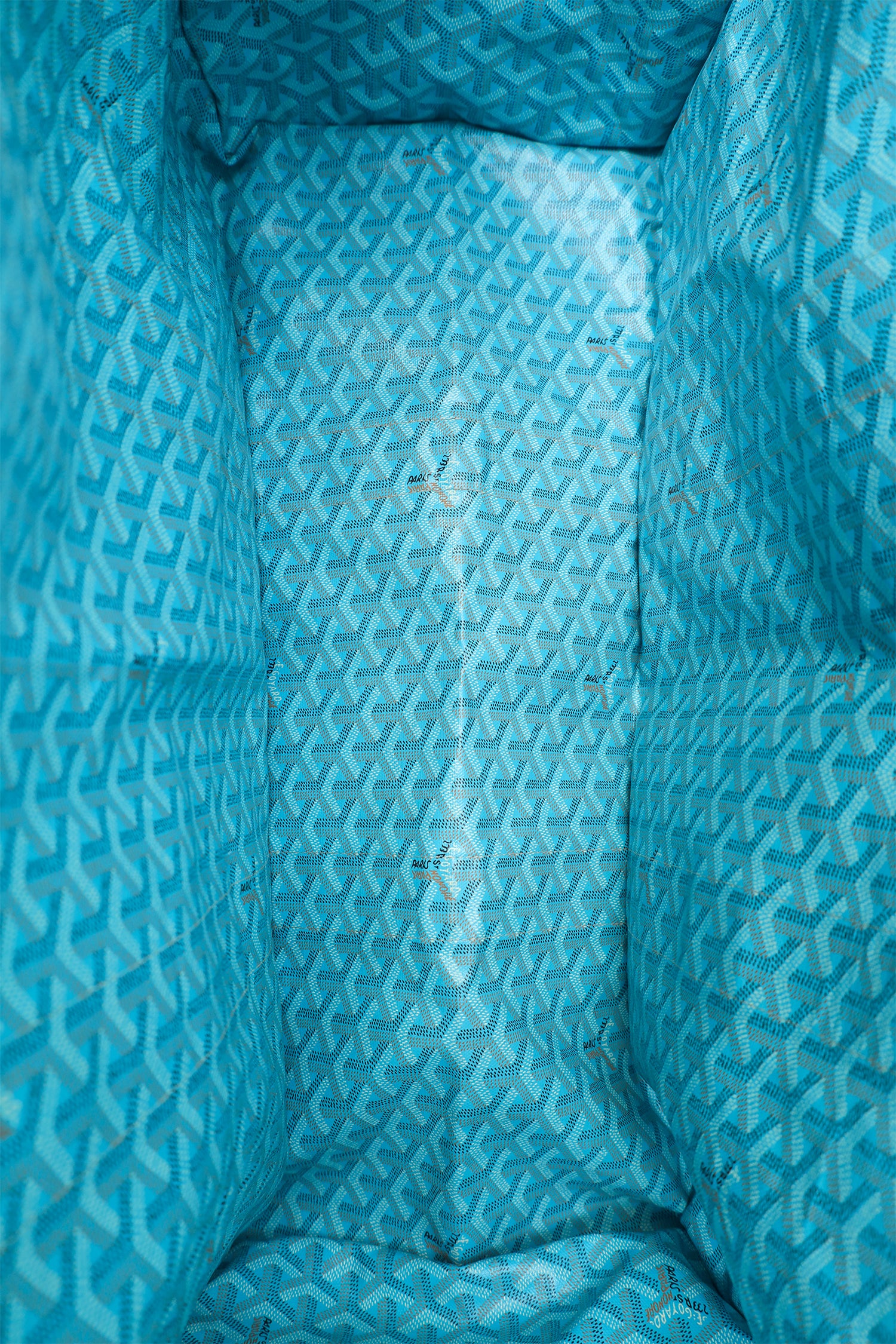 Goyard Blue/Brown Goyardine Mediterranee Saint Tropez Reversible Tote