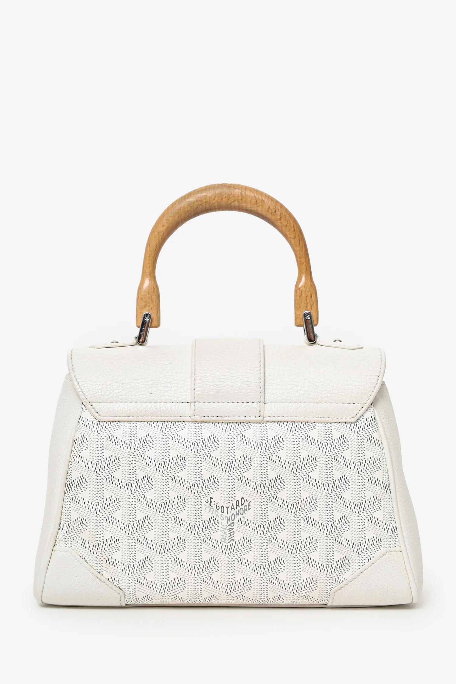 Goyard Cream Goyardine Mini Saigon Bag With Strap