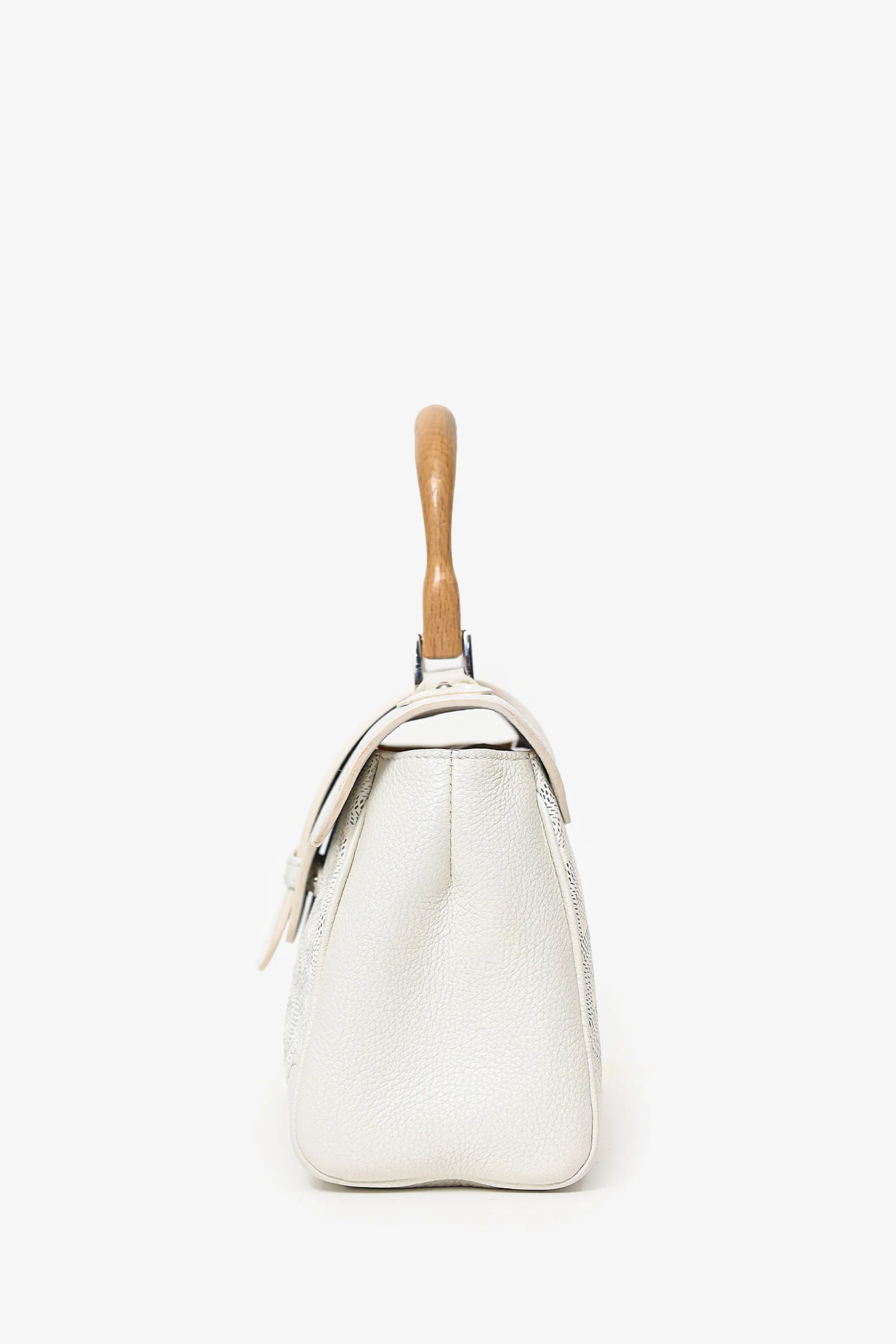 Goyard Cream Goyardine Mini Saigon Bag With Strap