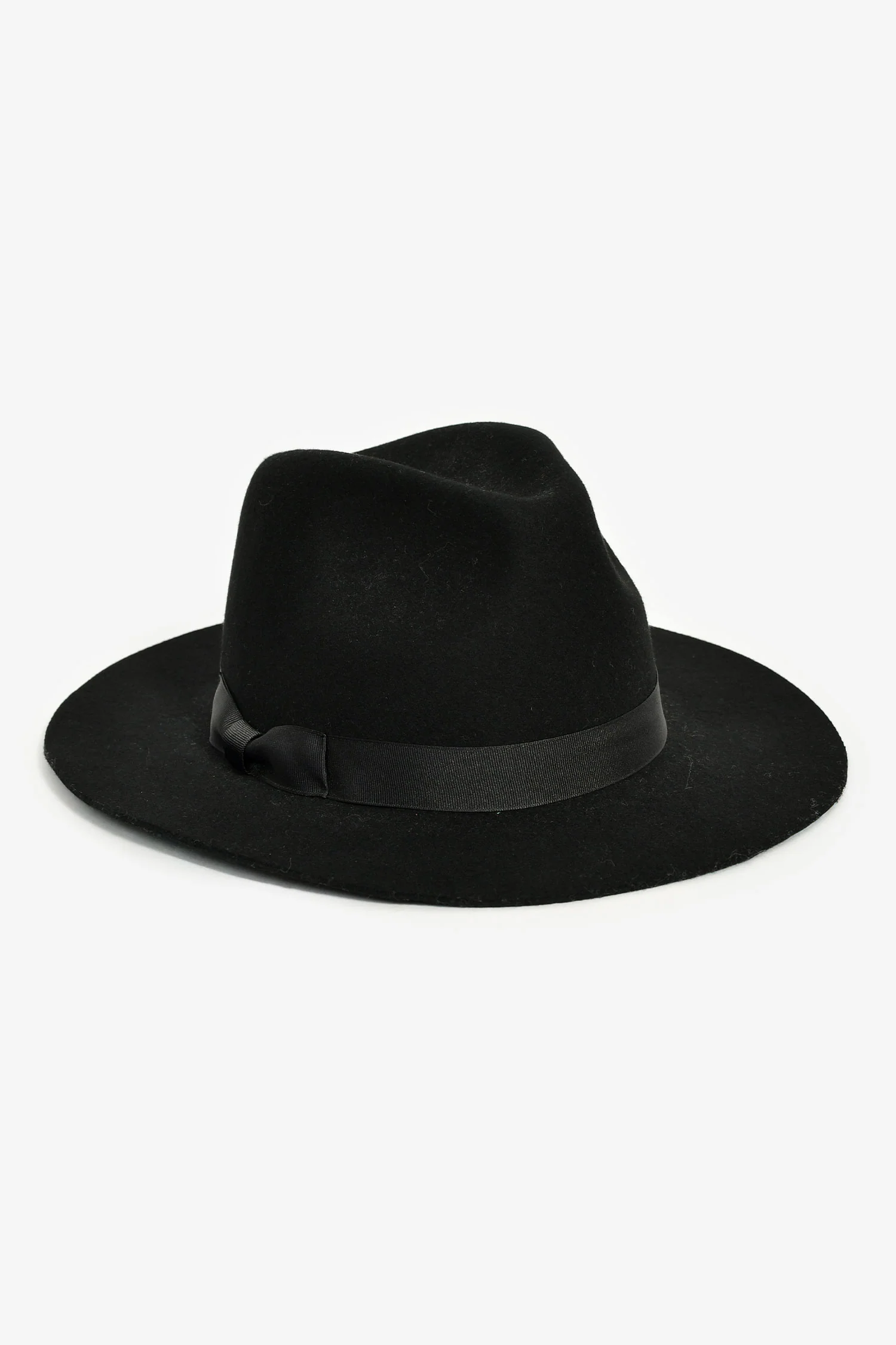 Lack Of Colour Black Wide Brim Hat Size L