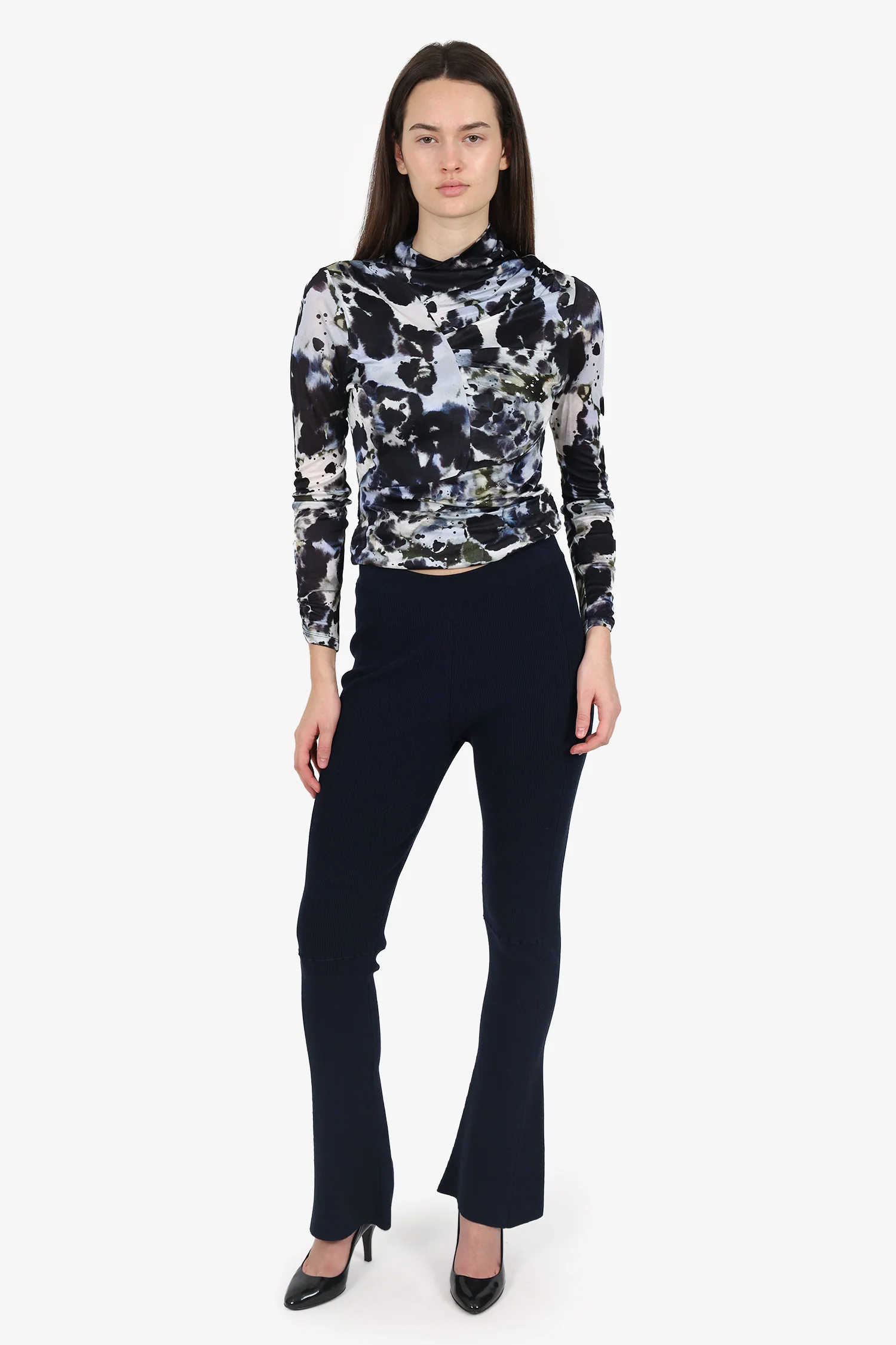 Jacquemus Navy 'Le Pantalon Baunhila' Trousers Size 36