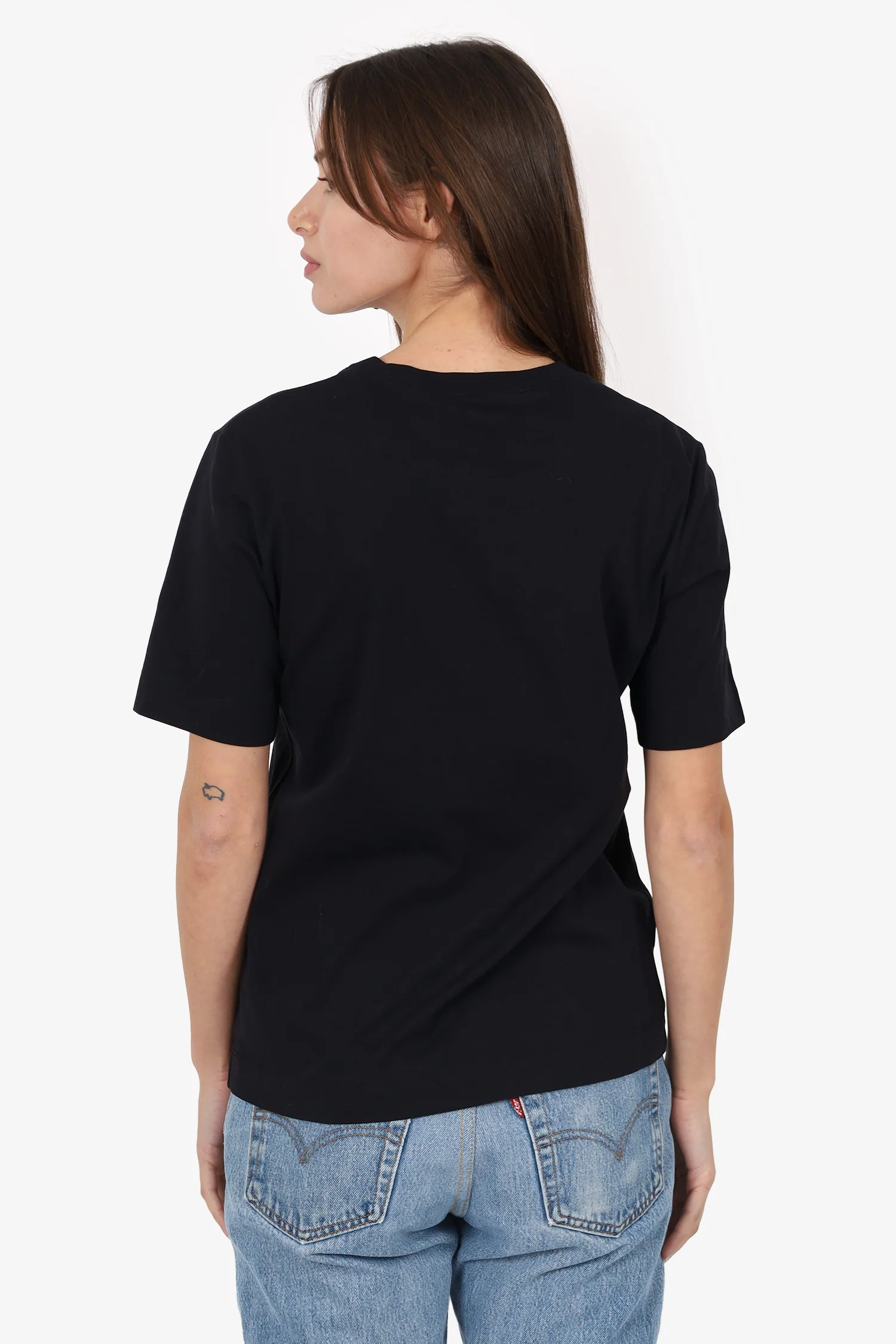 Moschino Boutique Black/Red Heart 'Love Moschino' T-Shirt Estimated Size S