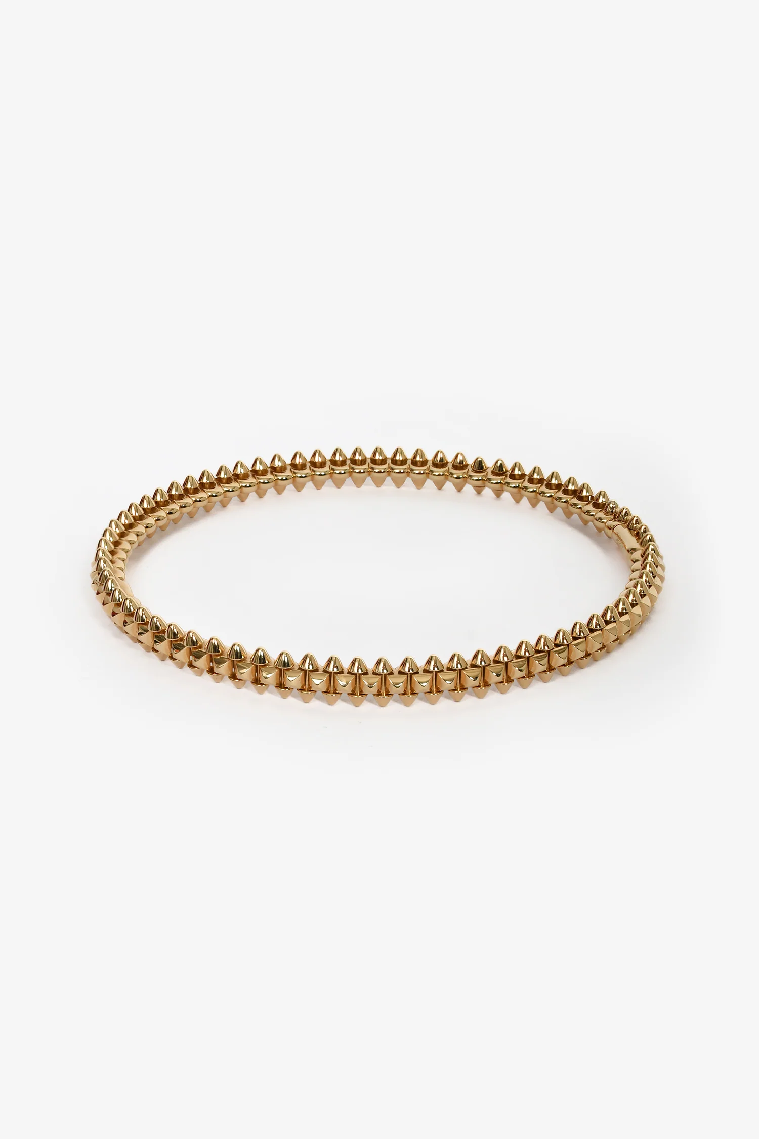 Cartier 18K Yellow Gold 'Clash de Cartier' Small Model Bracelet Size 20