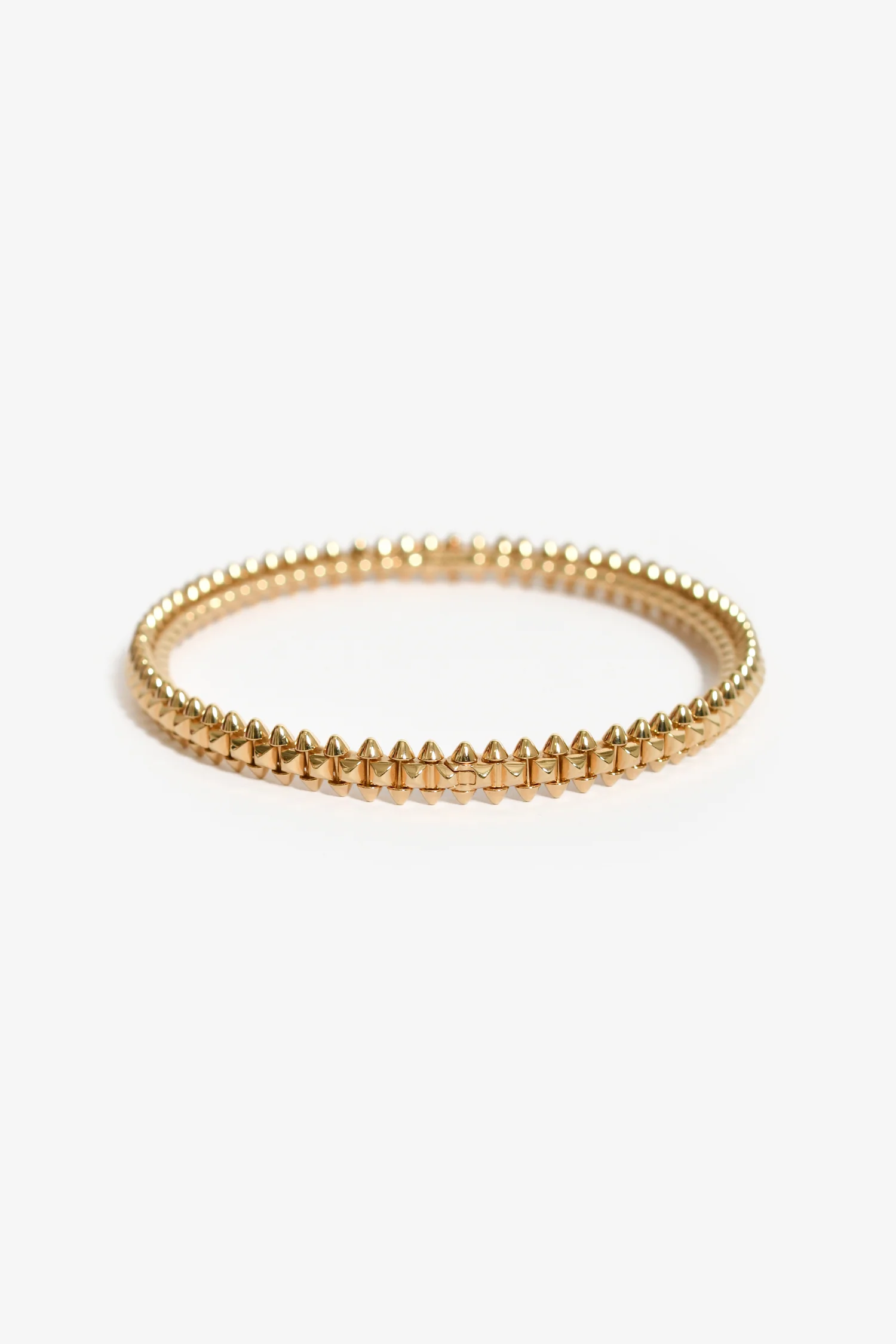 Cartier 18K Yellow Gold 'Clash de Cartier' Small Model Bracelet Size 20