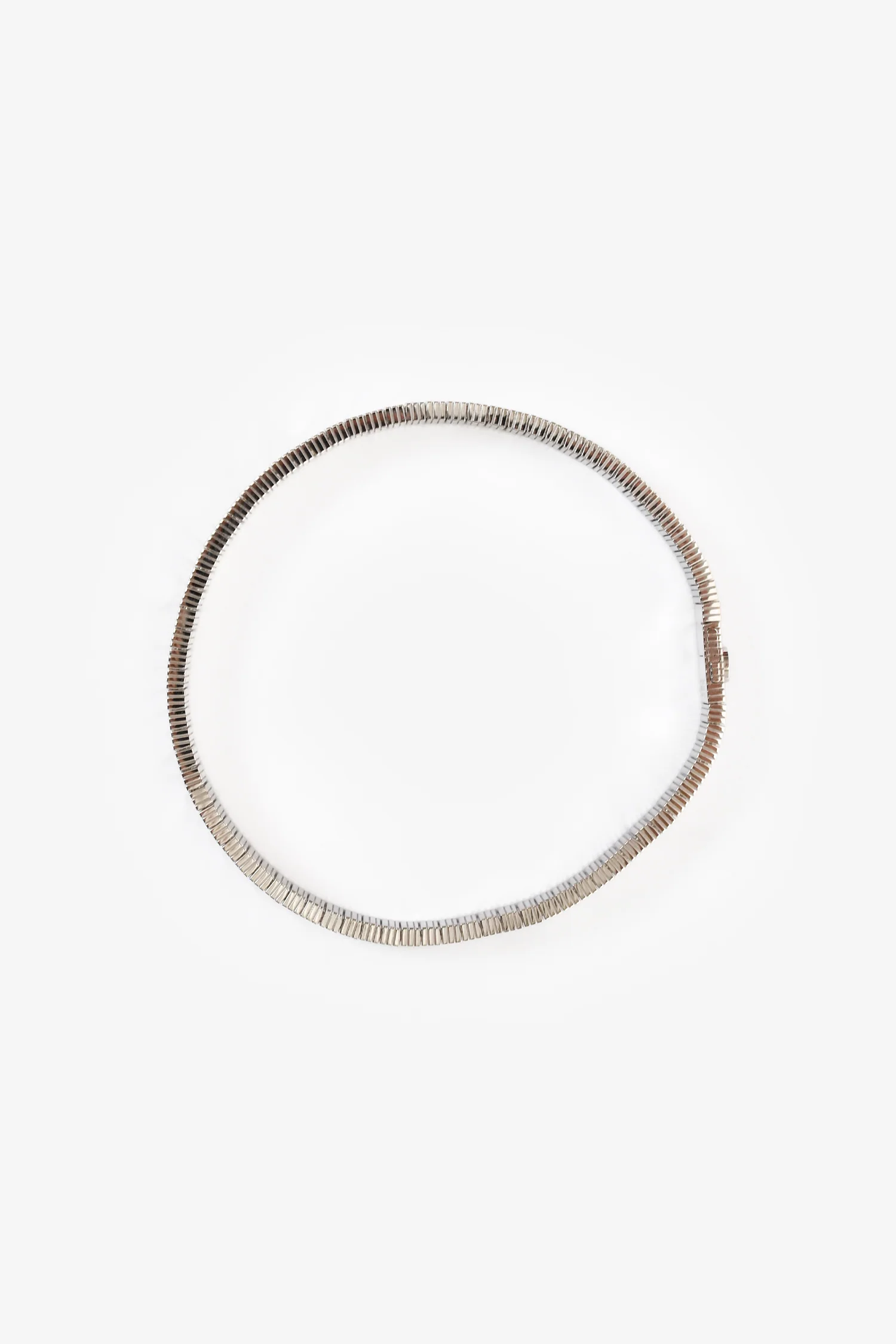 Cartier 18K White Gold 'Love Unlimited Flexible' Bracelet Size 19