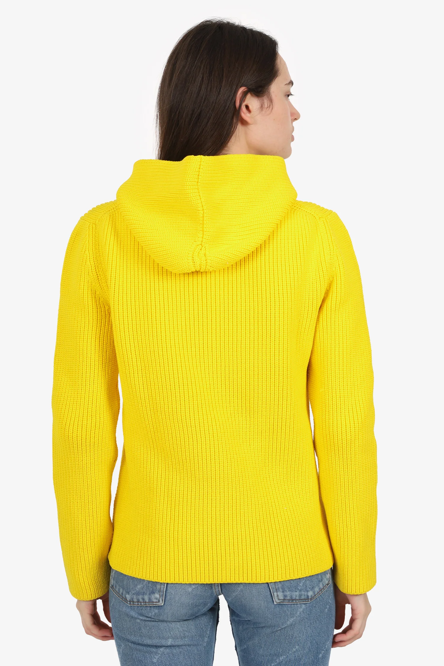 Jacquemus Yellow Knit Hoodie Size XS