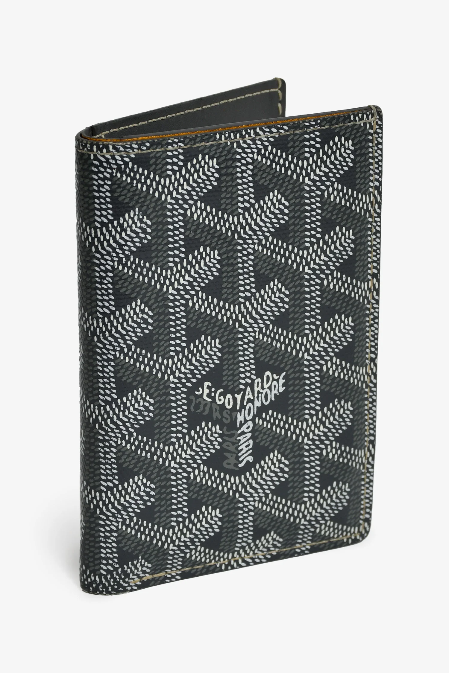 Goyard Grey Goyardine Leather Saint-Marc Card Wallet