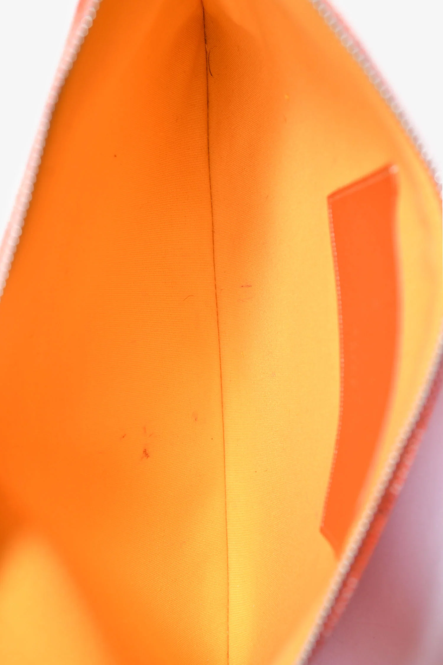 Goyard Orange Goyardine Zip Senat Pouch MM