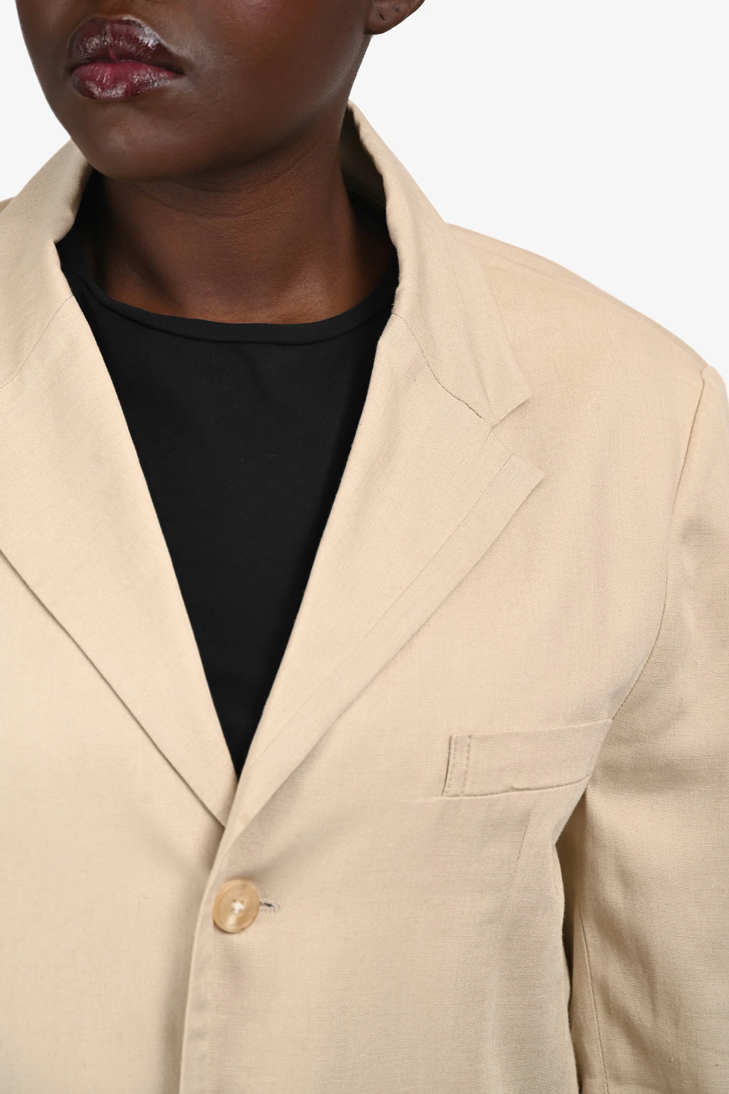 Jacquemus Beige Single Breasted Blazer Size 46