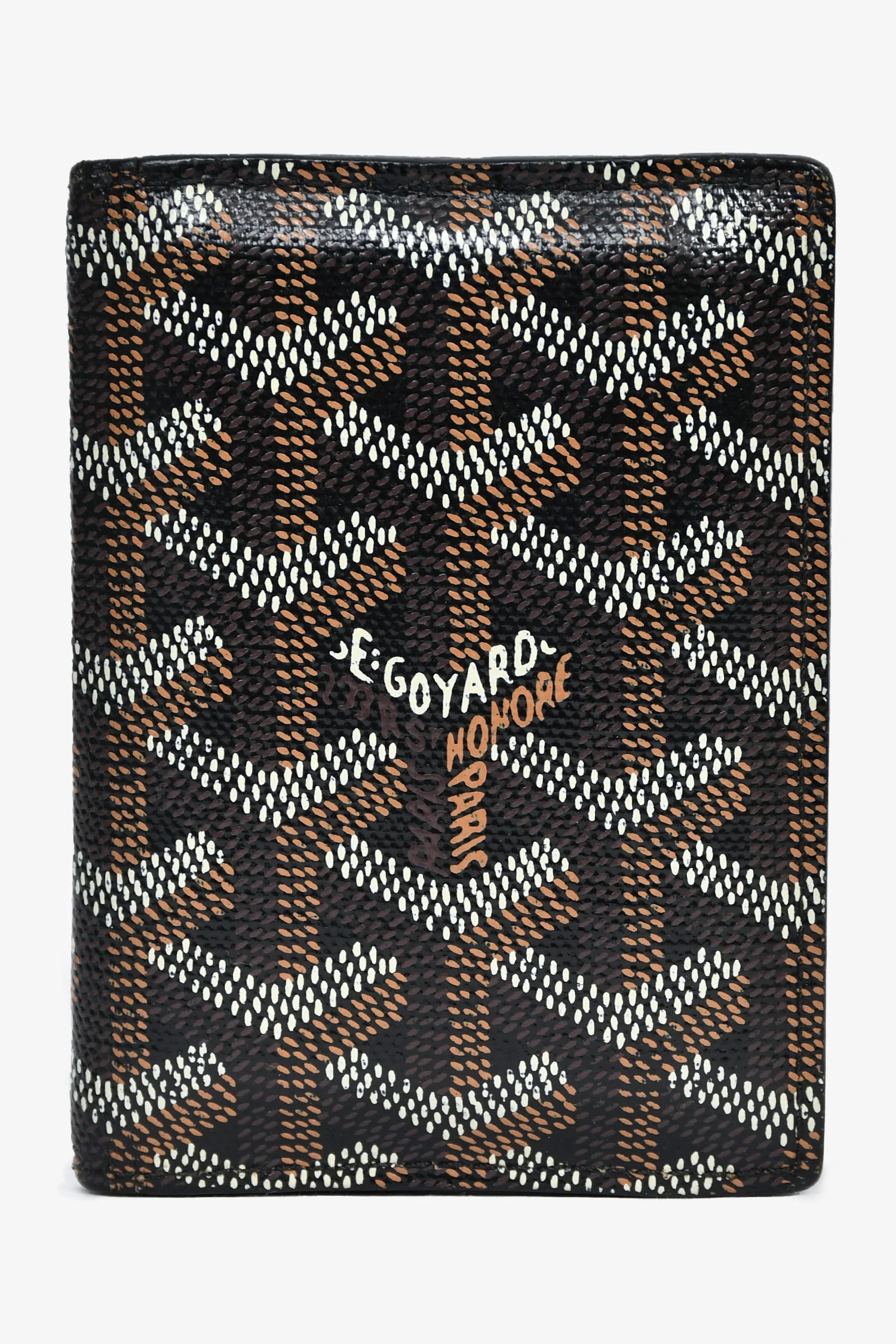 Goyard Black Goyardine Leather Saint-Marc Card Wallet