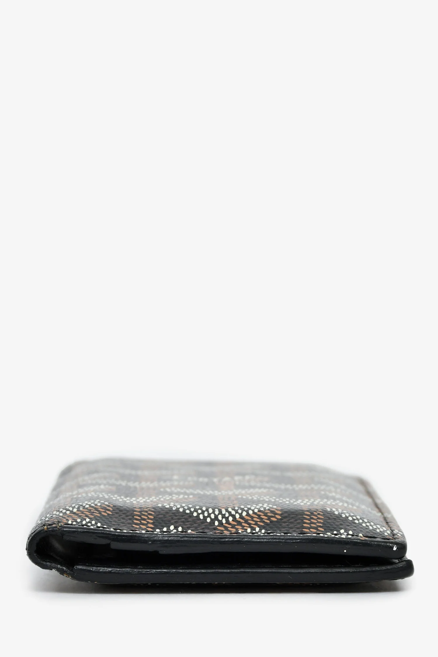 Goyard Black Goyardine Leather Saint-Marc Card Wallet
