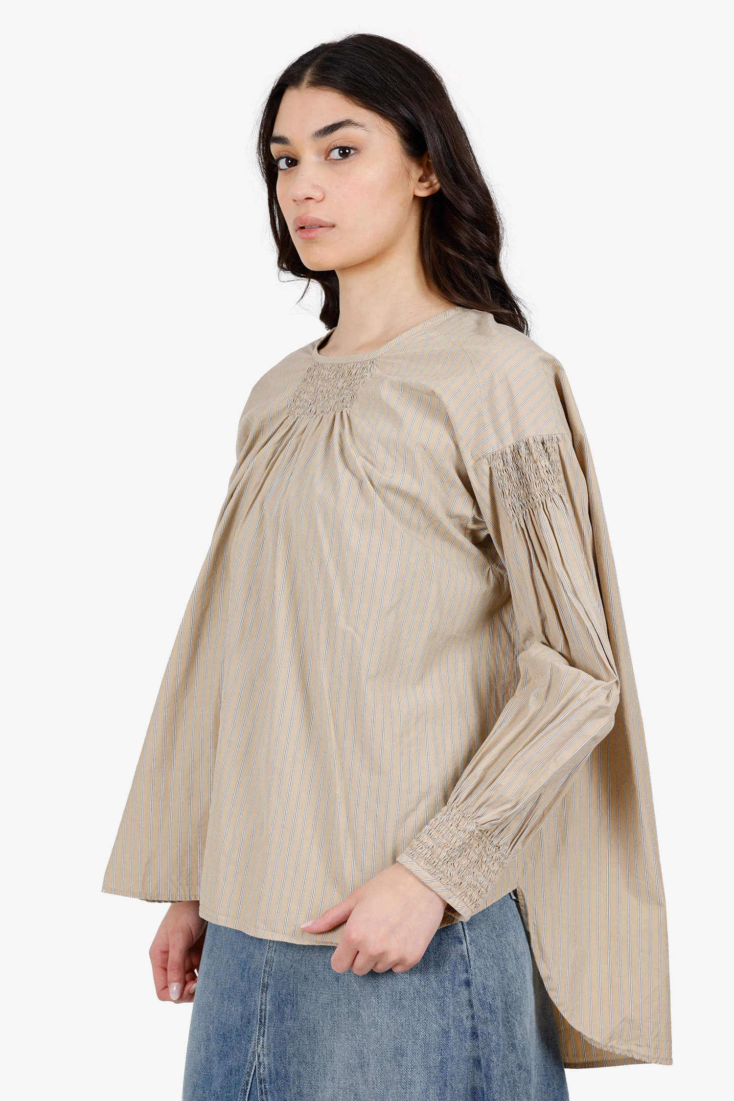Dries Van Noten Beige Cotton Blouse Size 36