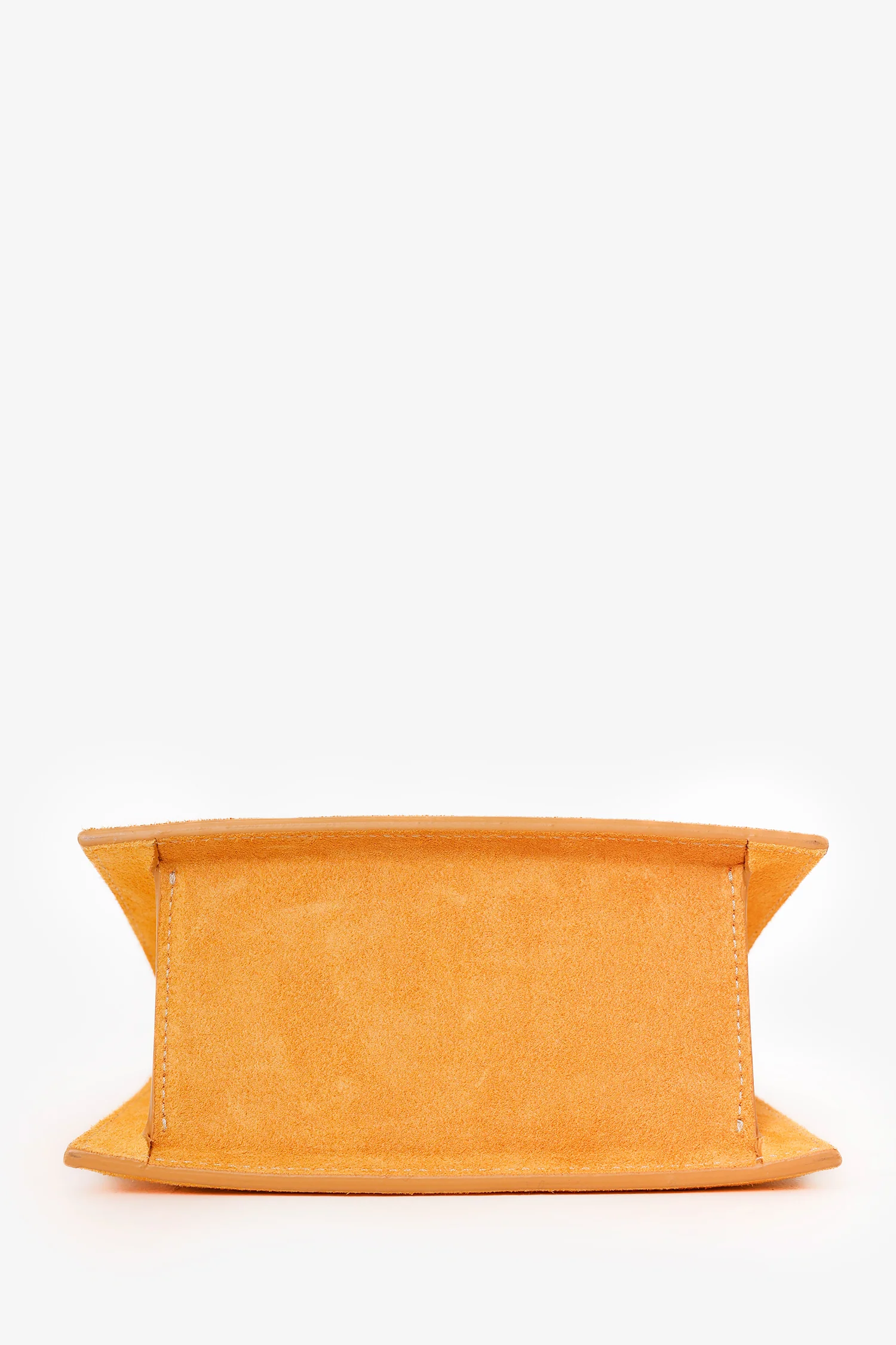 Jacquemus Yellow Suede 'Le Grand Chiquito' Shoulder Bag With Strap