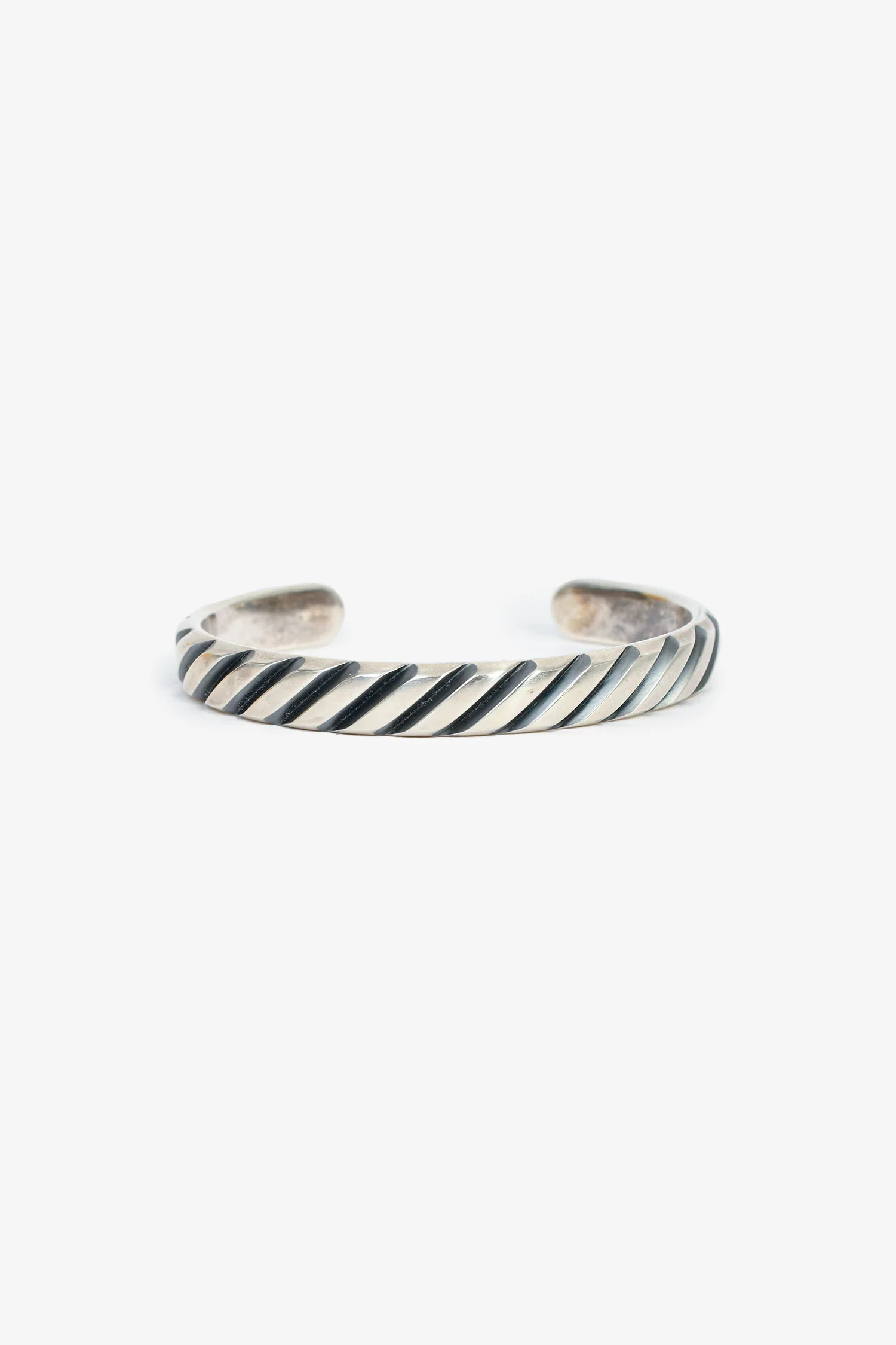 David Yurman Sterling Silver Modern Cable Cuff Bracelet