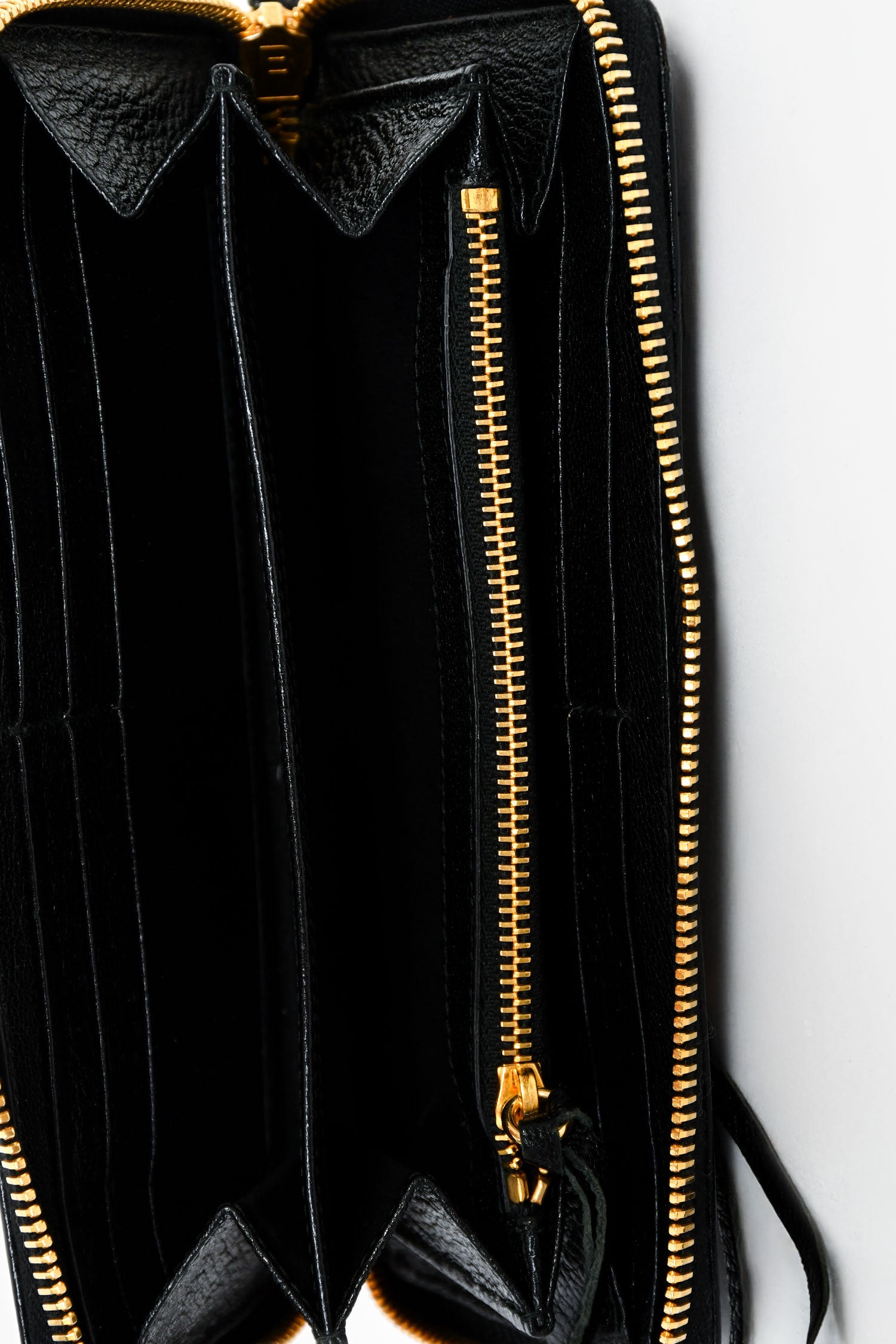 Balenciaga Black Leather Continental Wallet