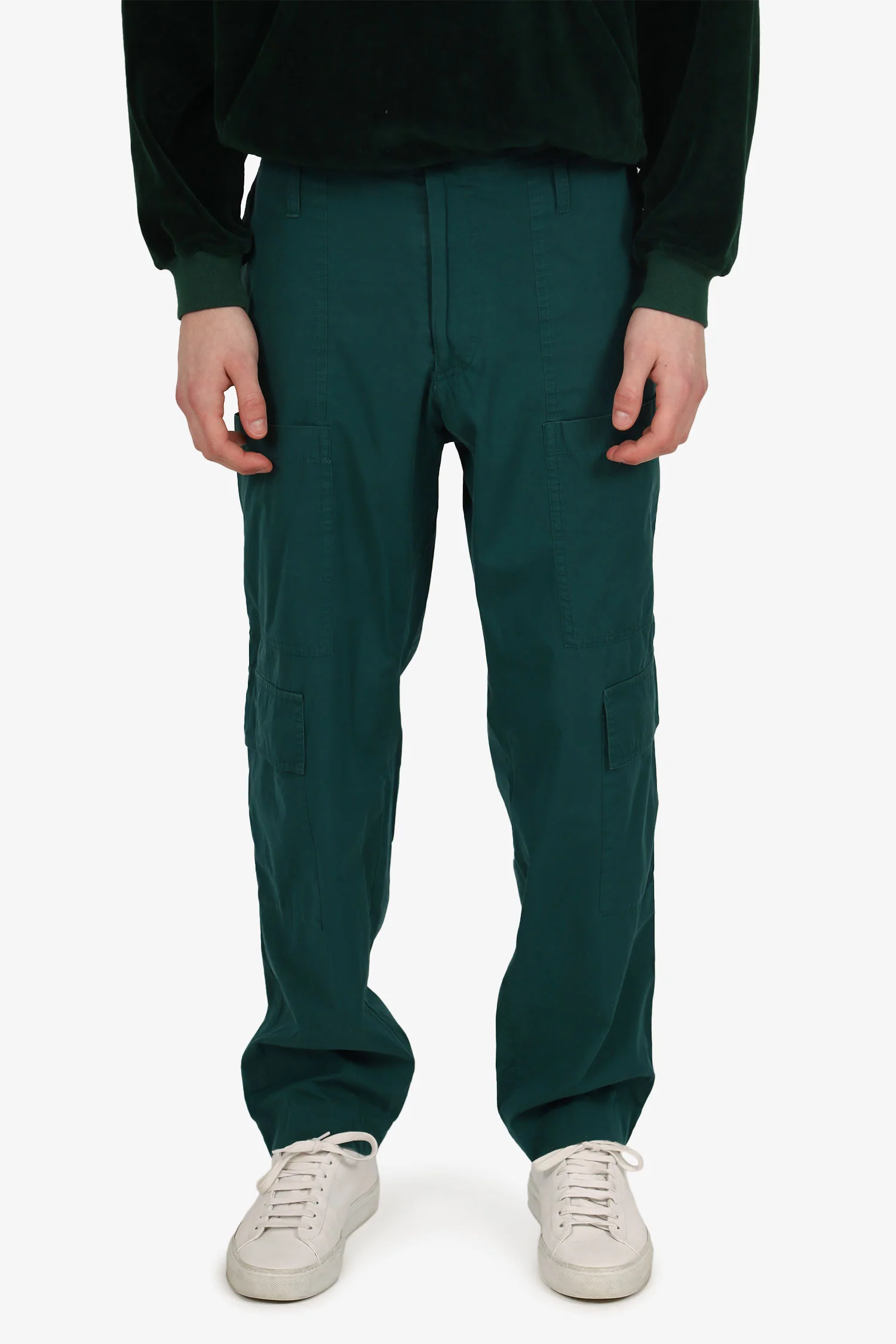 Dries Van Noten Green Cotton Cargo Pants Size 54 Mens