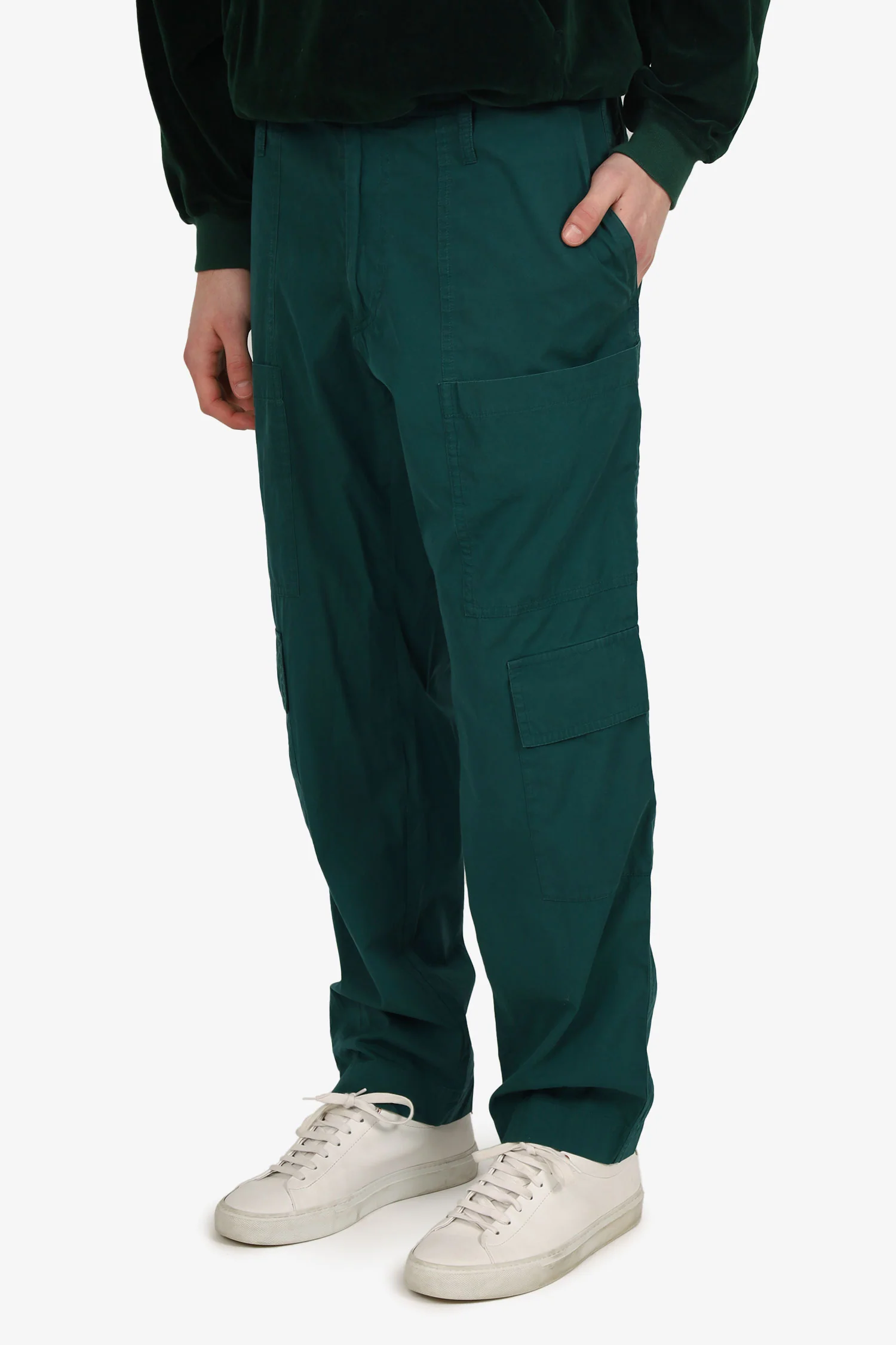 Dries Van Noten Green Cotton Cargo Pants Size 54 Mens