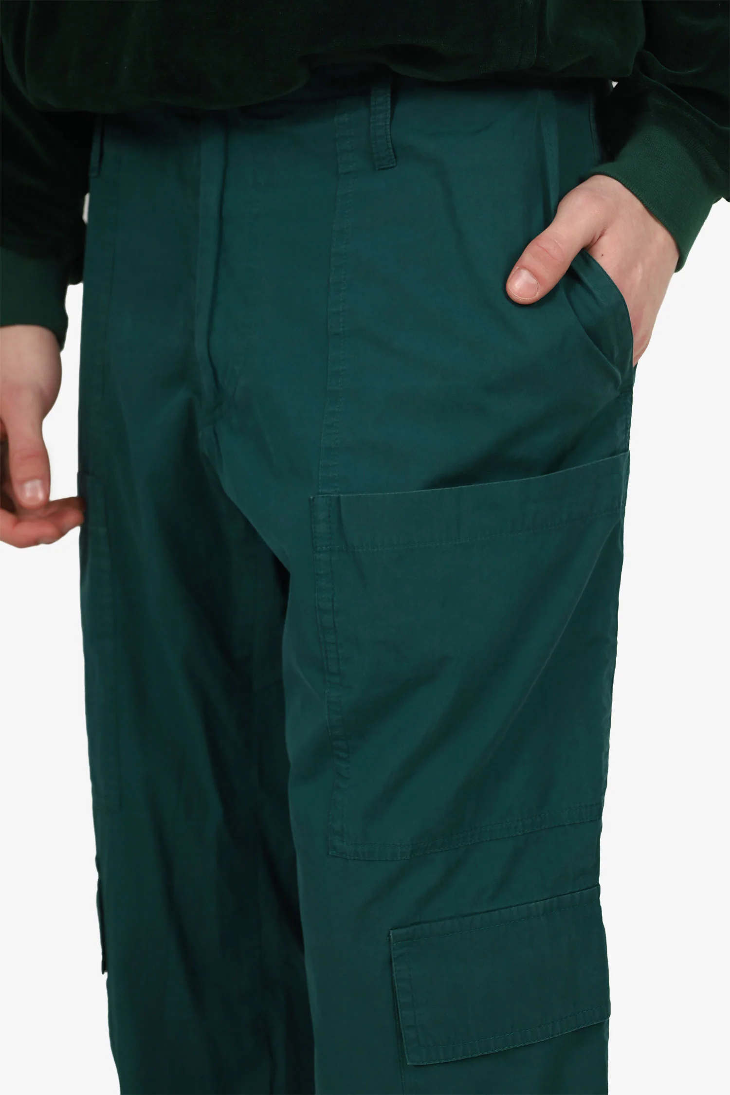 Dries Van Noten Green Cotton Cargo Pants Size 54 Mens