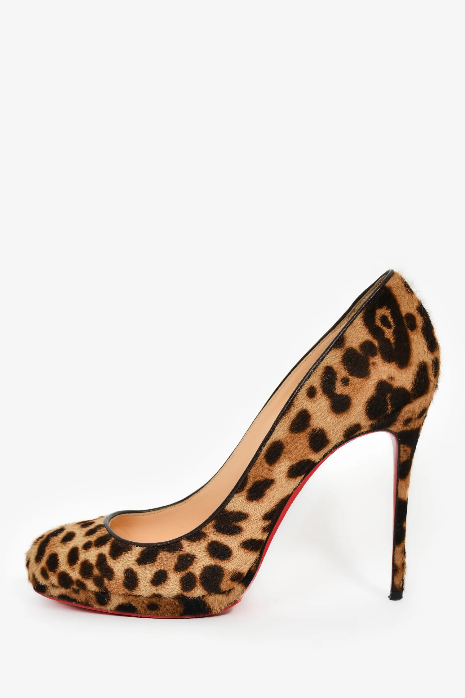 Christian Louboutin Leopard Print Pony Hair Heels Size 40