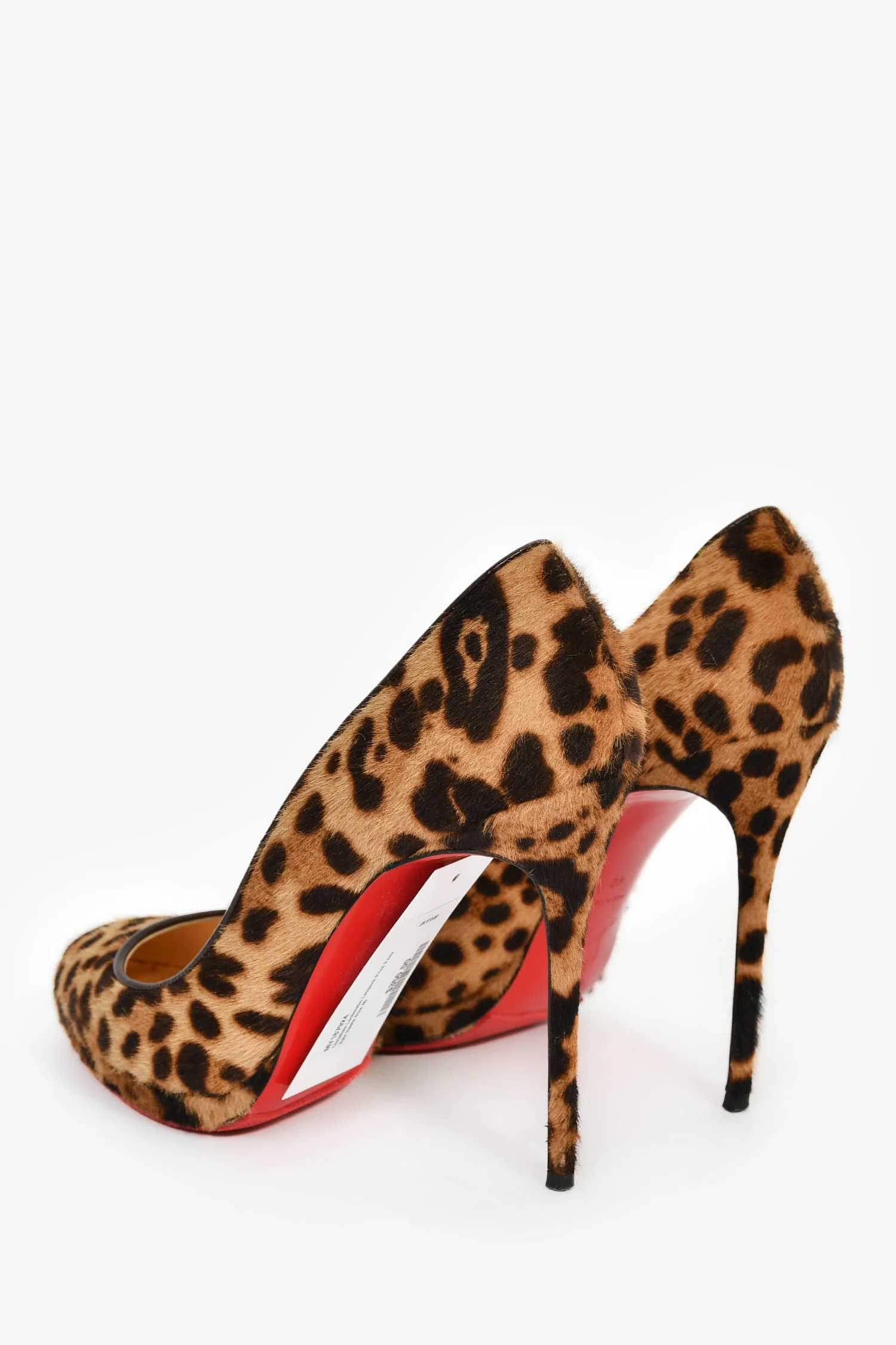 Christian Louboutin Leopard Print Pony Hair Heels Size 40