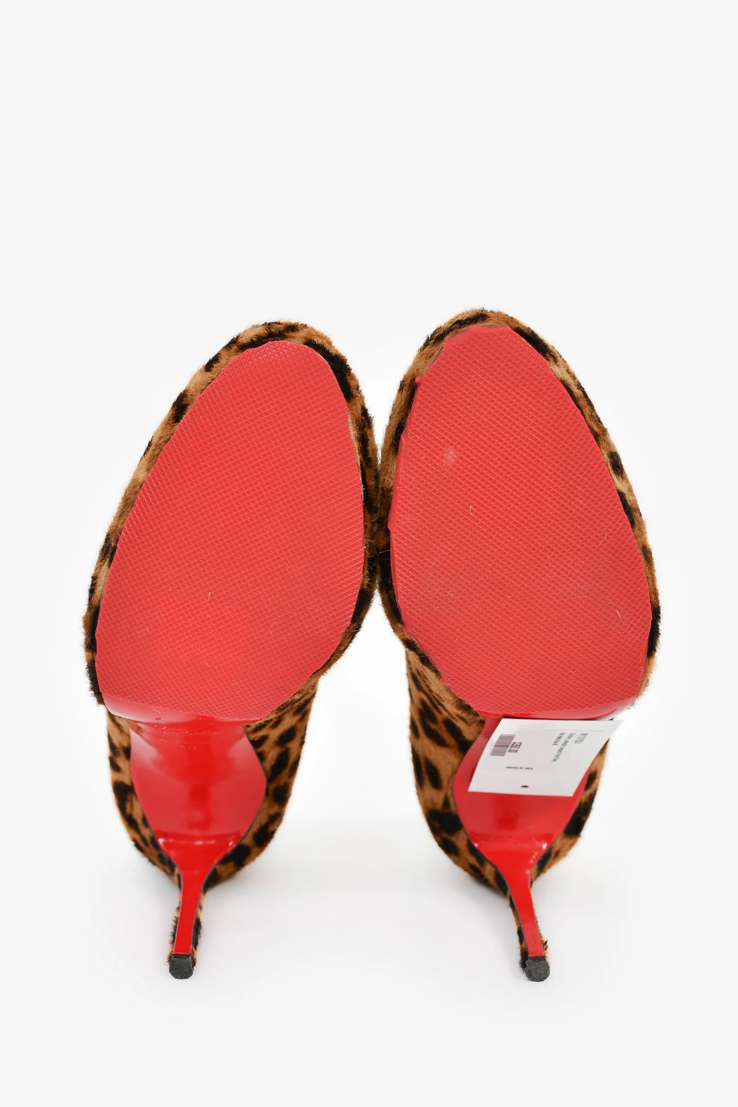 Christian Louboutin Leopard Print Pony Hair Heels Size 40