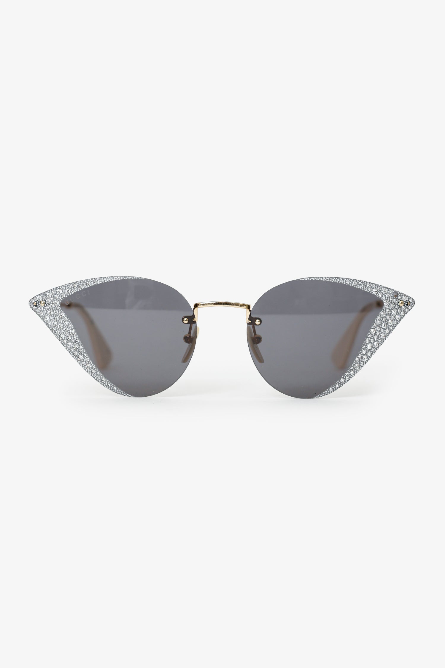 Gucci Crystal Cat Eye Hollywood Forever Sunglasses