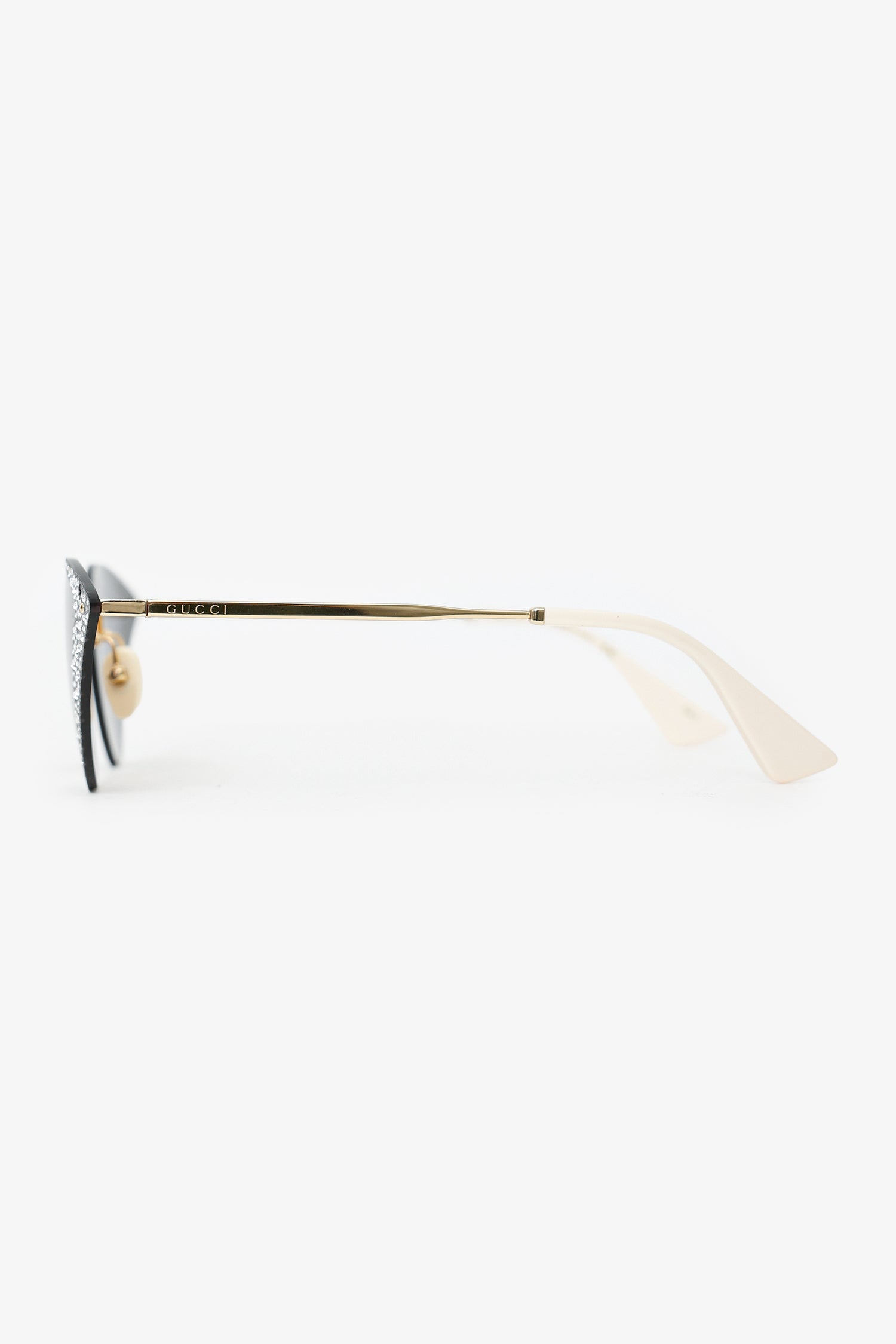 Gucci Crystal Cat Eye Hollywood Forever Sunglasses