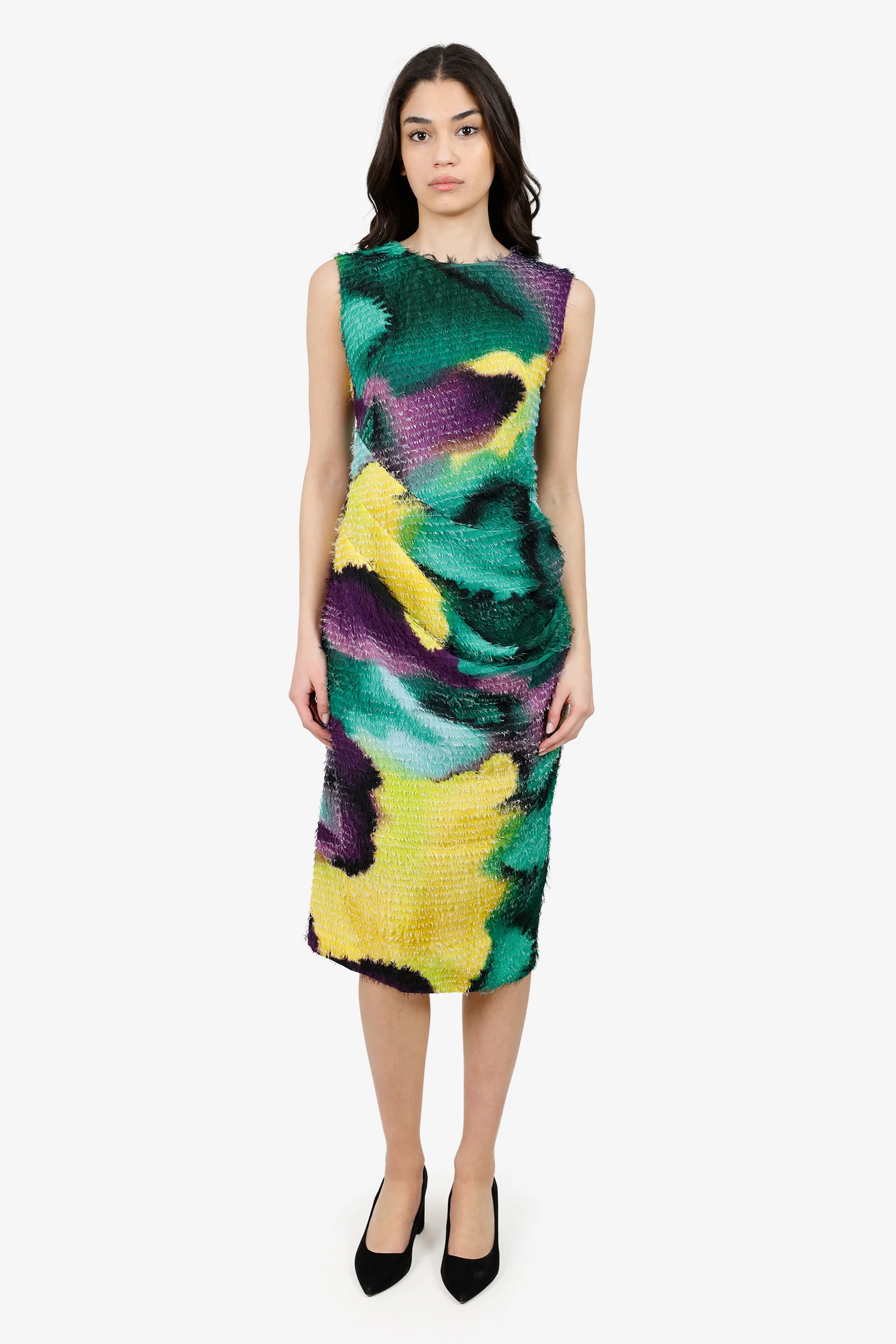 Dries Van Noten Multicolour Fringe Dress Size 38