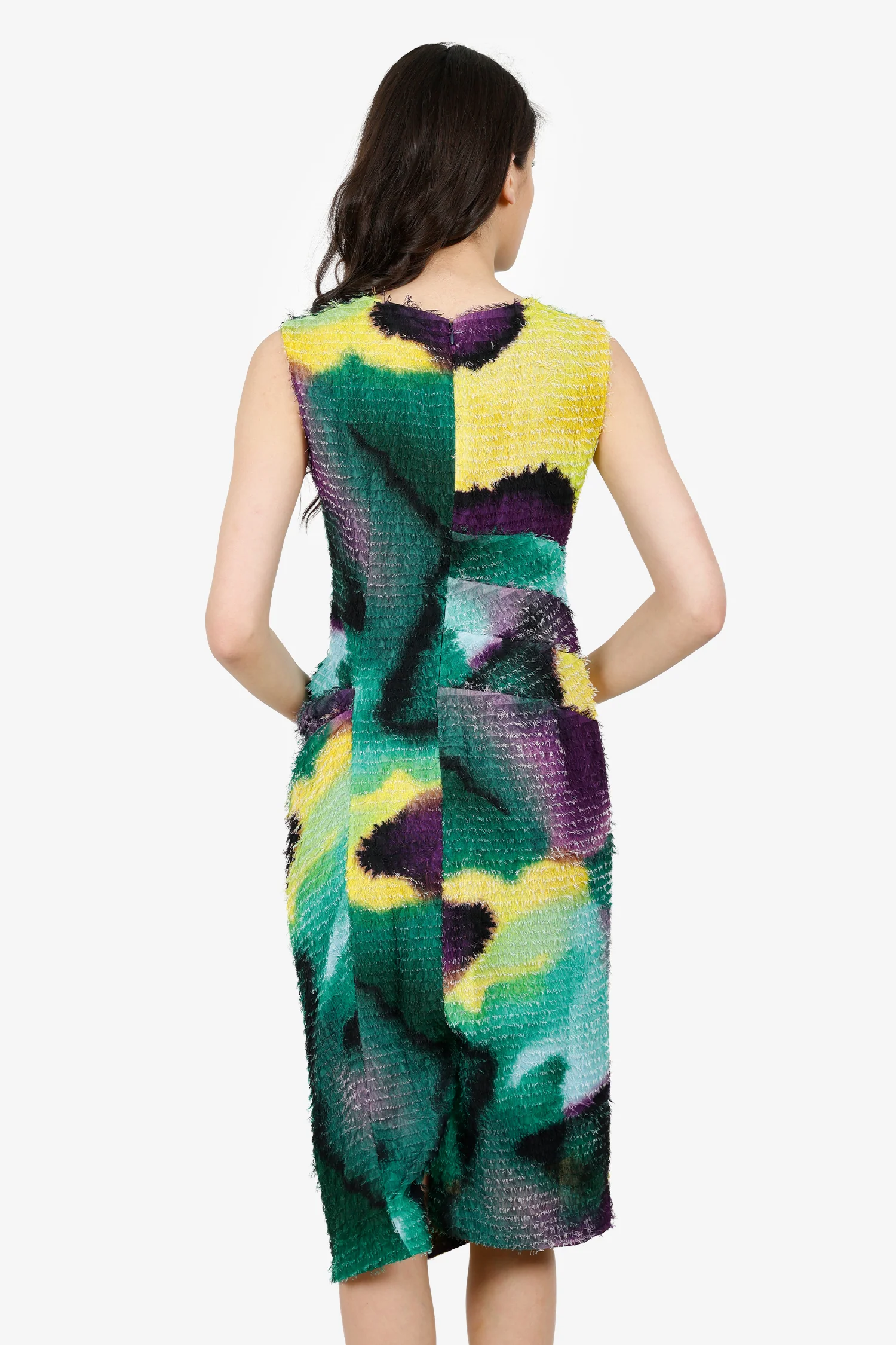 Dries Van Noten Multicolour Fringe Dress Size 38