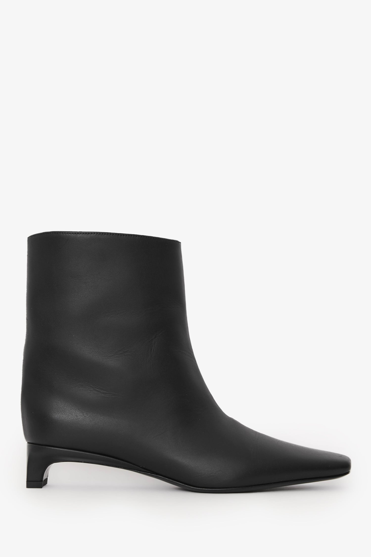Loulou Black Leather 'Celine' Ankle Boots Size 35