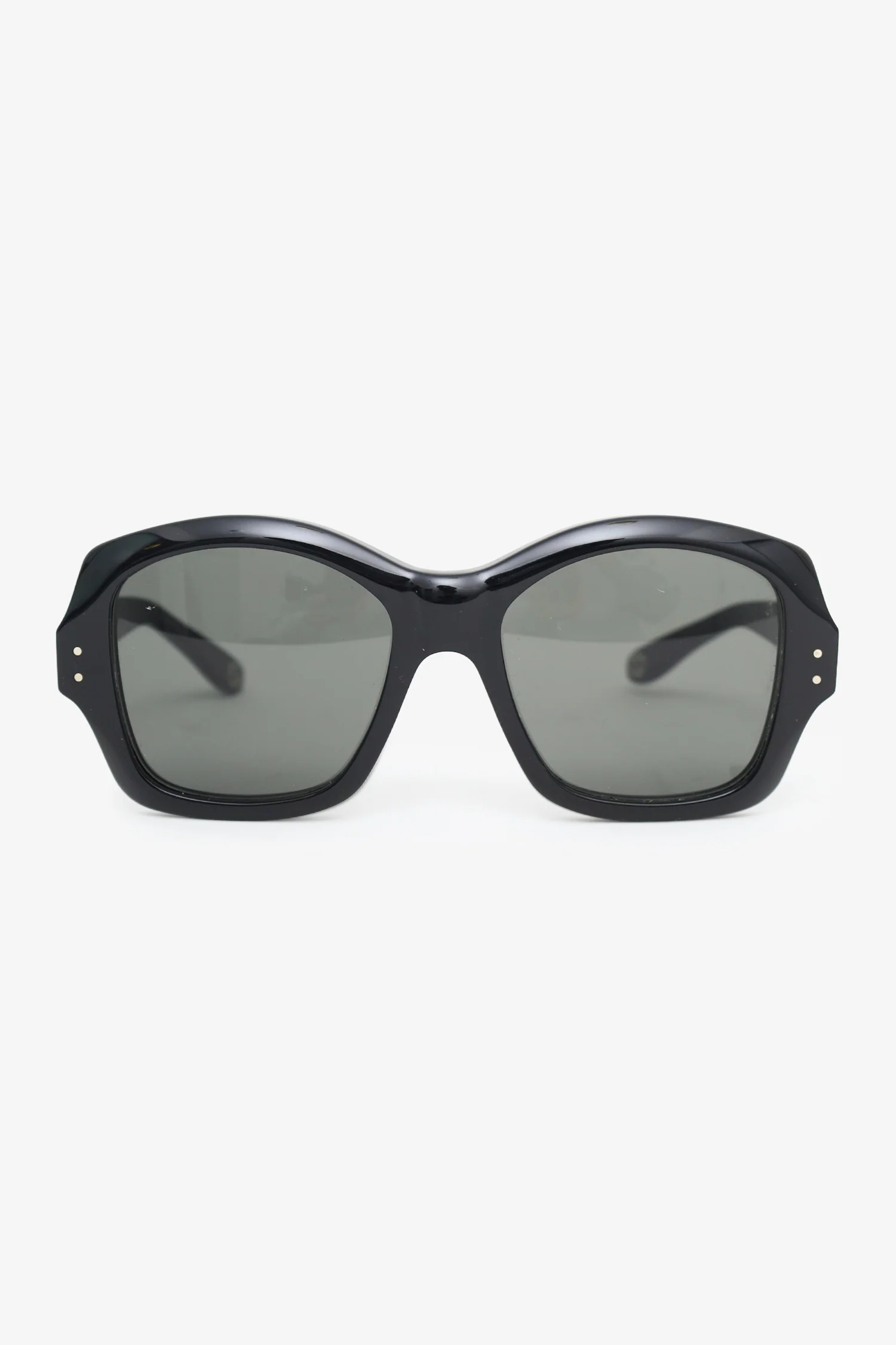 Gucci Black Frame Logo Square Sunglasses